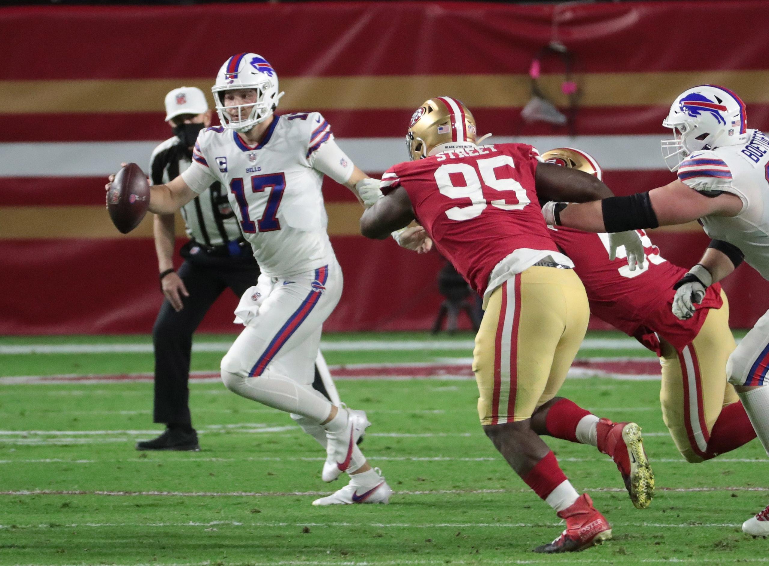 Josh Allen against San Francisco 49ers