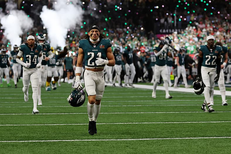 Philadelphia Eagles safety Sydney Brown
