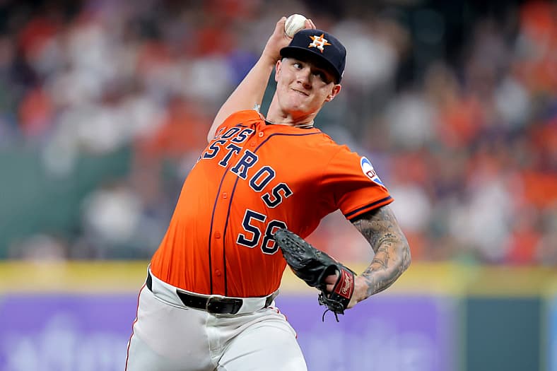 Houston Astros pitcher Hunter Brown