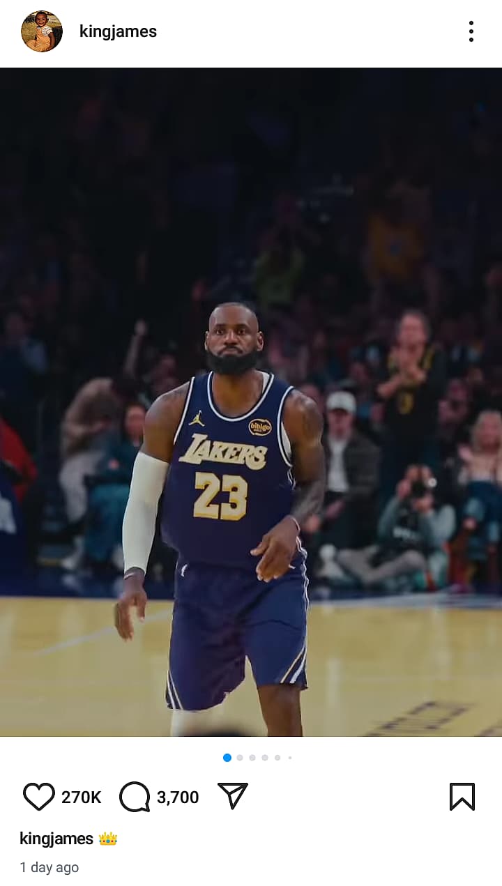 Image credits: @kingjames/Instagram