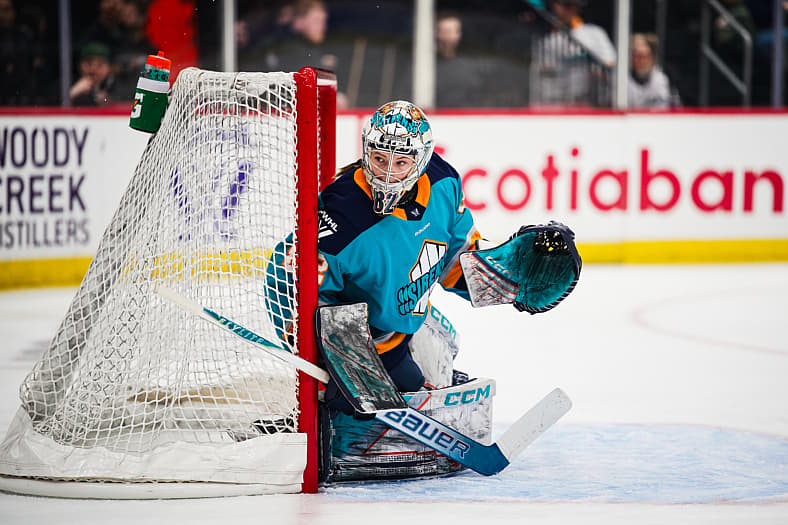 New York Sirens goalie Kayle Osborne.