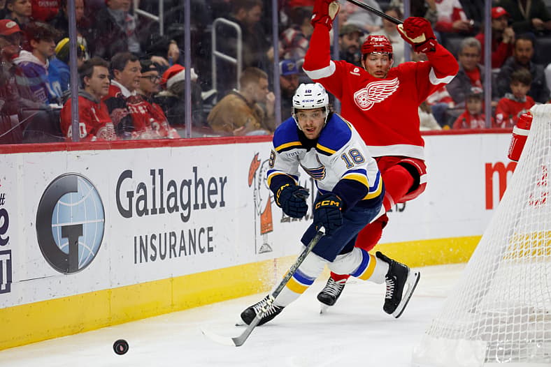 NHL: St. Louis Blues at Detroit Red Wings