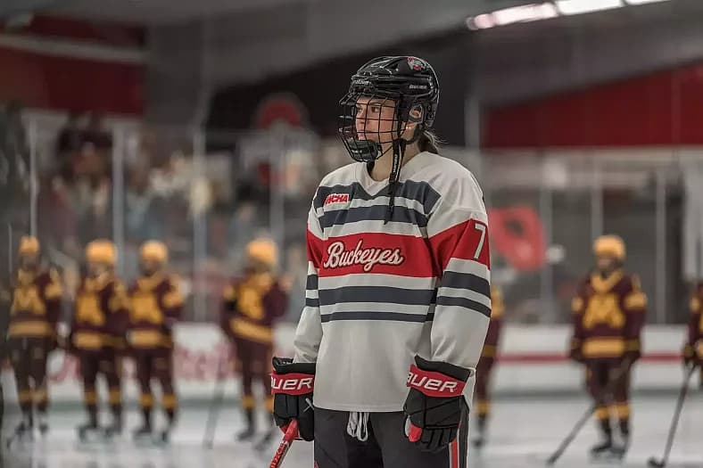 Ohio State Buckeyes defender Emma Peschel, now a member of the New York Sirens.