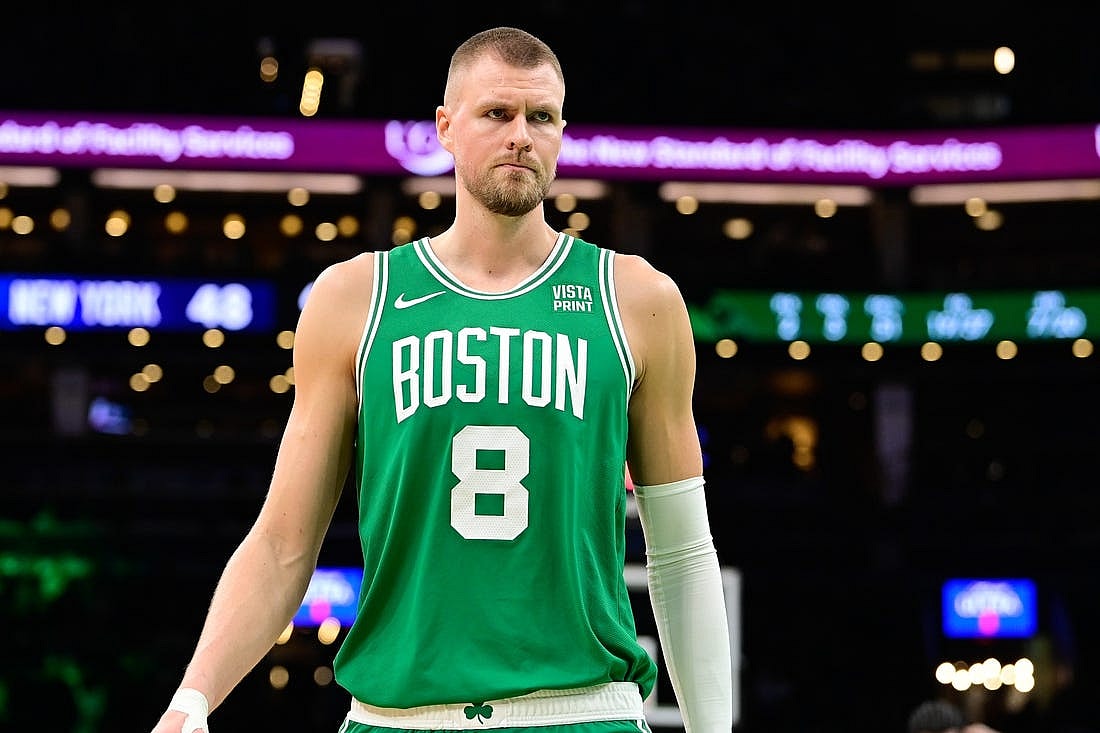 Boston Celtics center Kristaps Porzingis