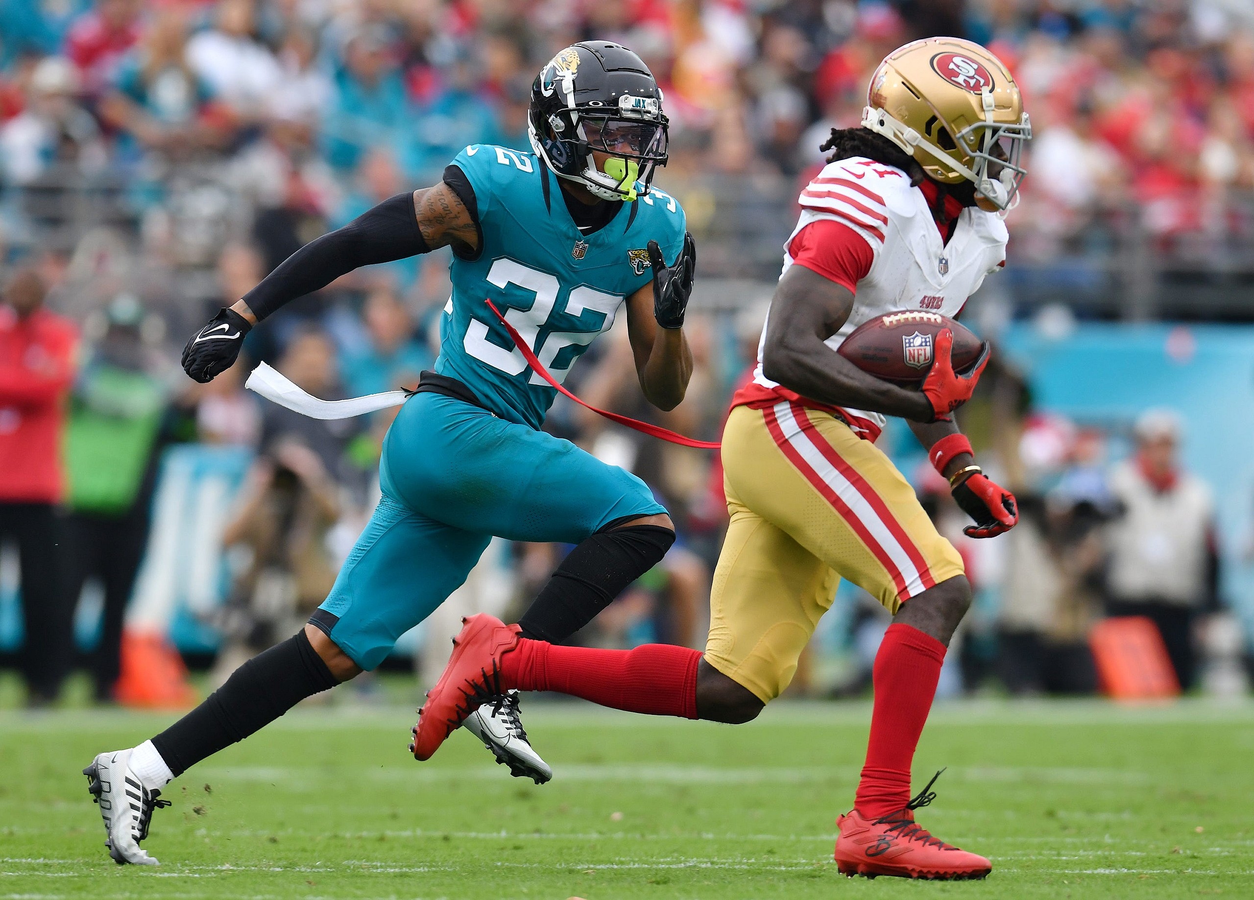 Brandon Aiyuk against Jacksonville Jaguars