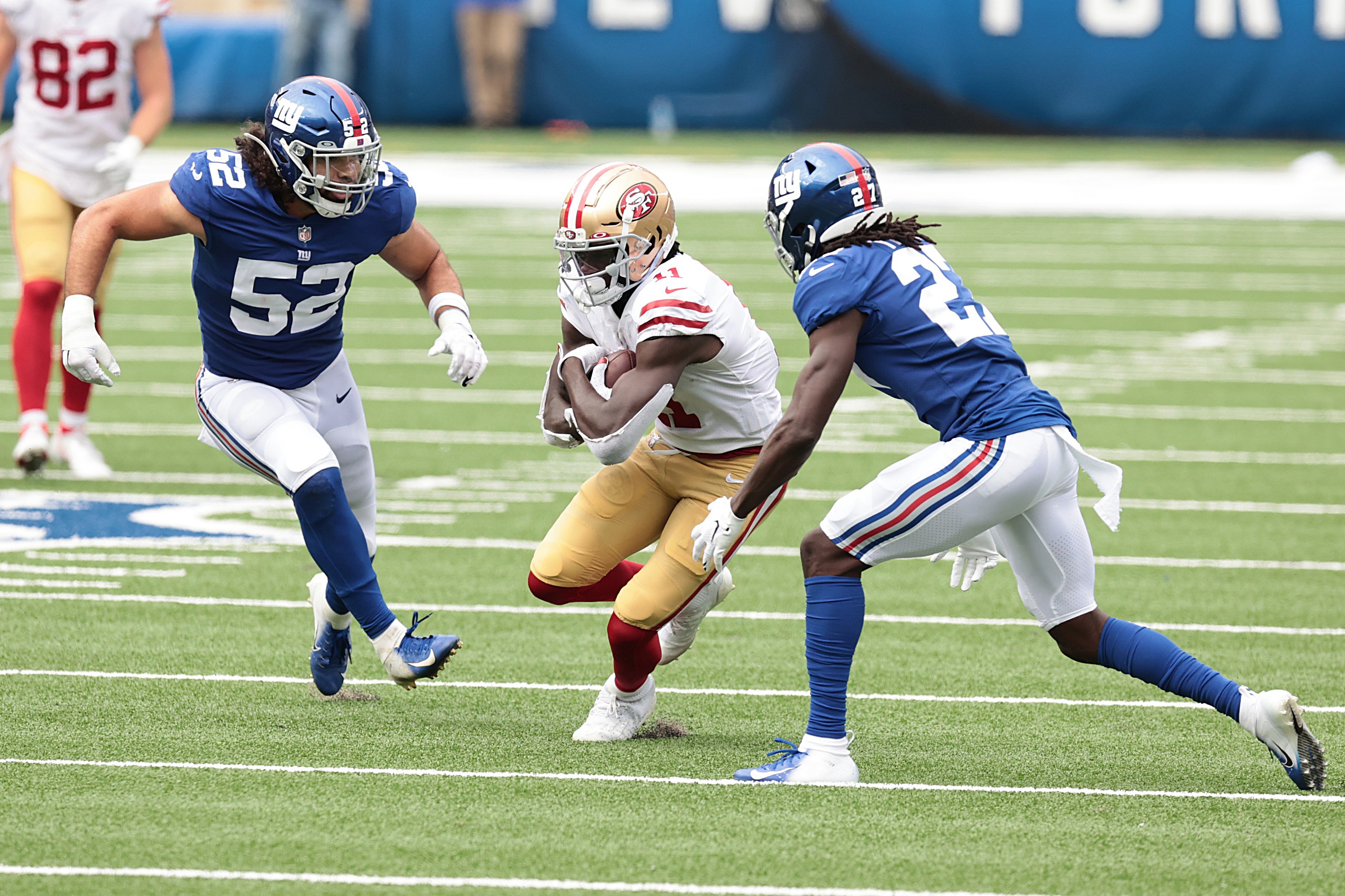 Brandon Aiyuk against New York Giants