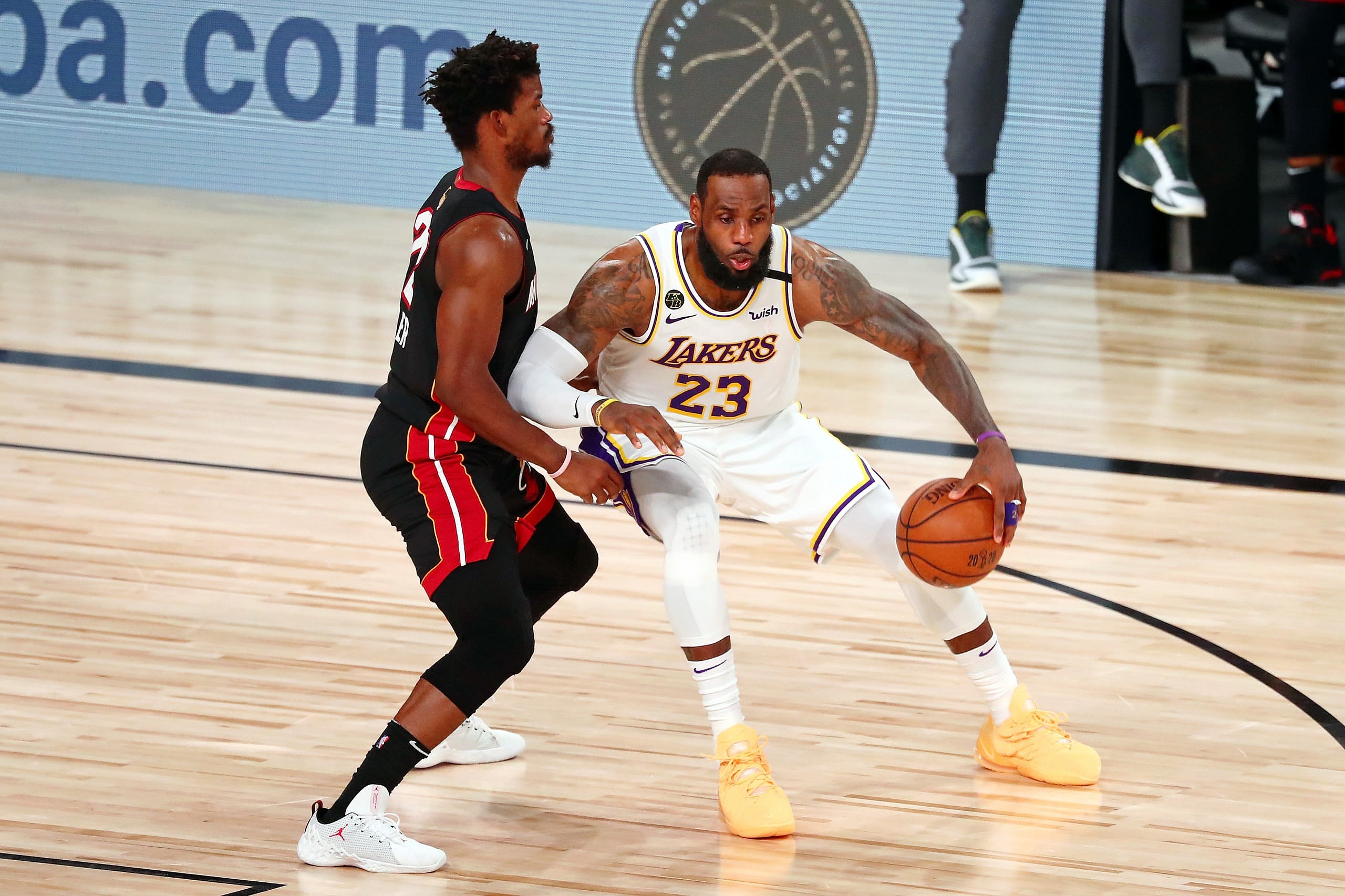 LeBron James against the Miami Heat