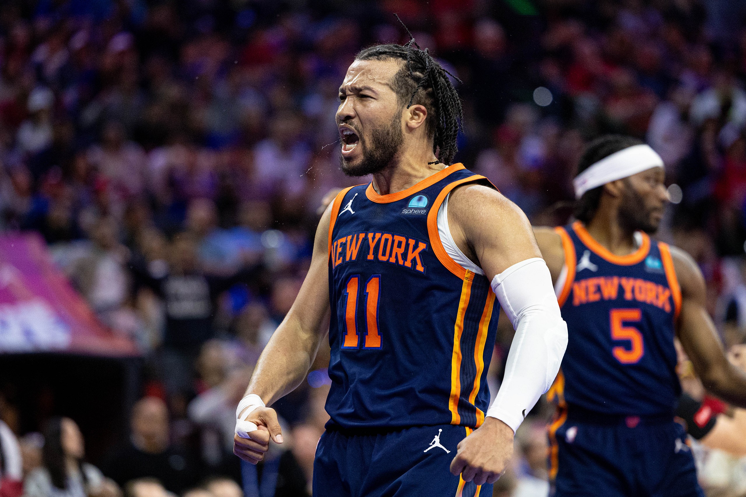 NBA: Playoffs-New York Knicks at Philadelphia 76ers
