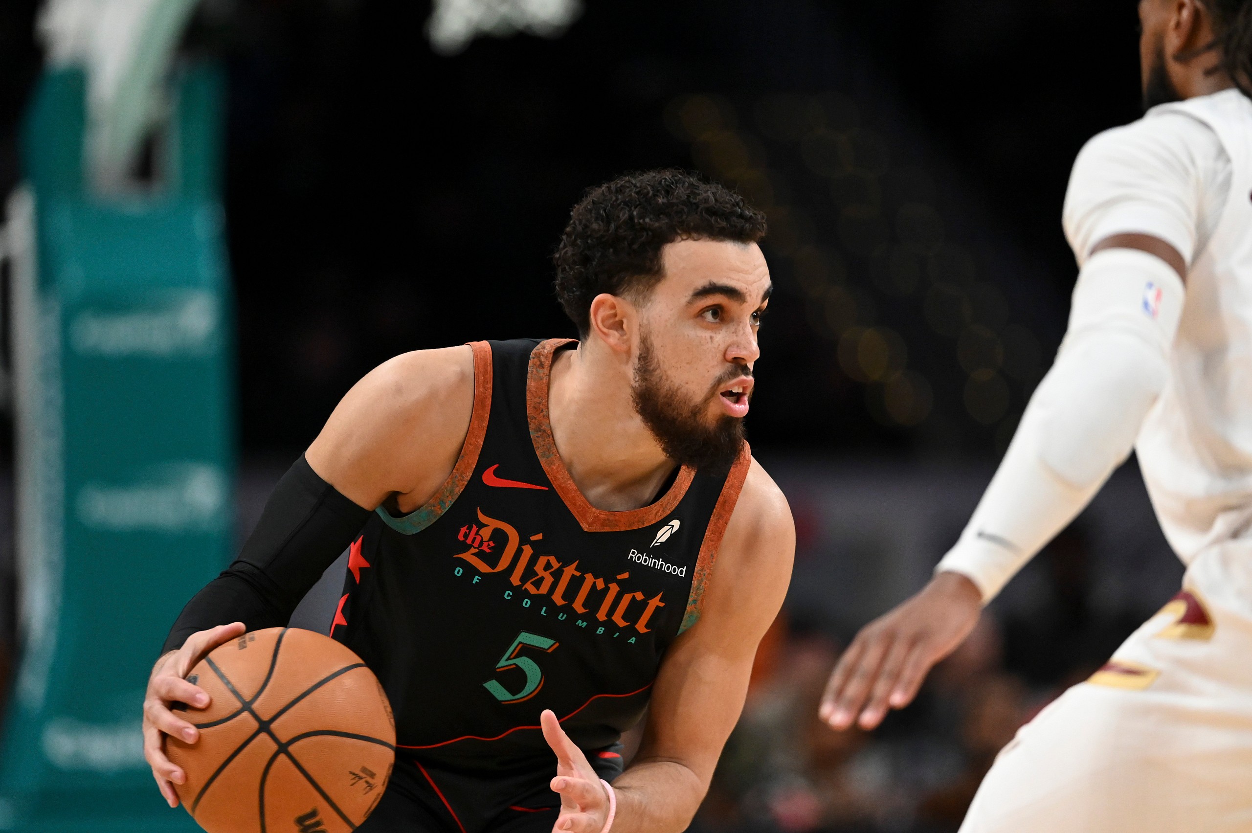 Washington Wizards guard Tyus Jones