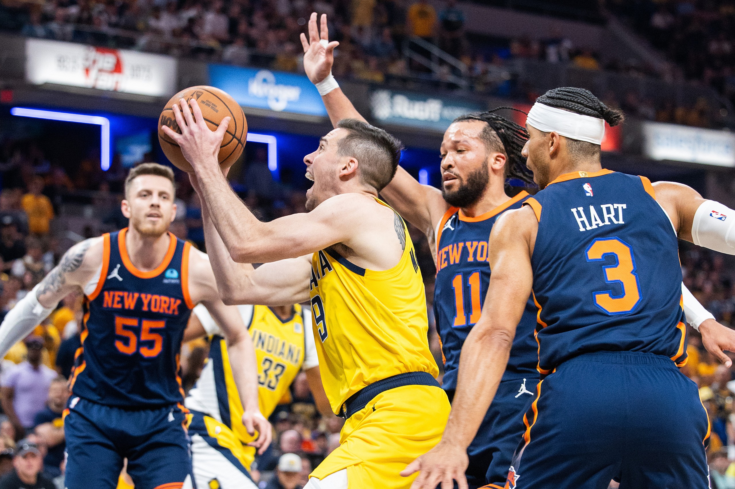 NBA: Playoffs-New York Knicks at Indiana Pacers