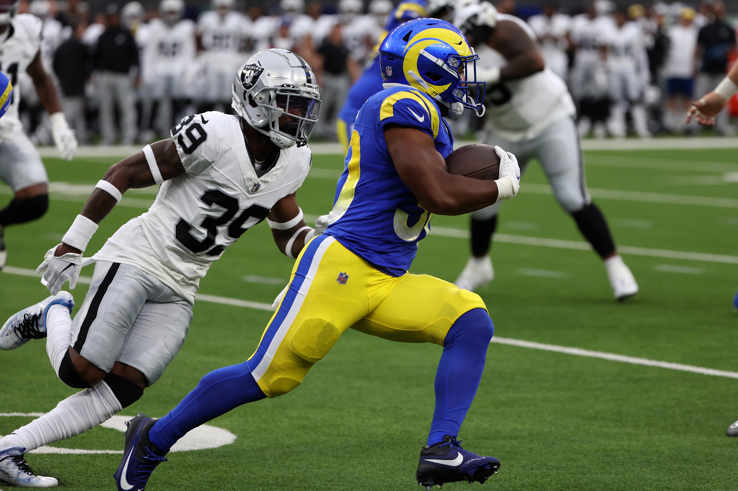 NFL: Preseason-Las Vegas Raiders at Los Angeles Rams