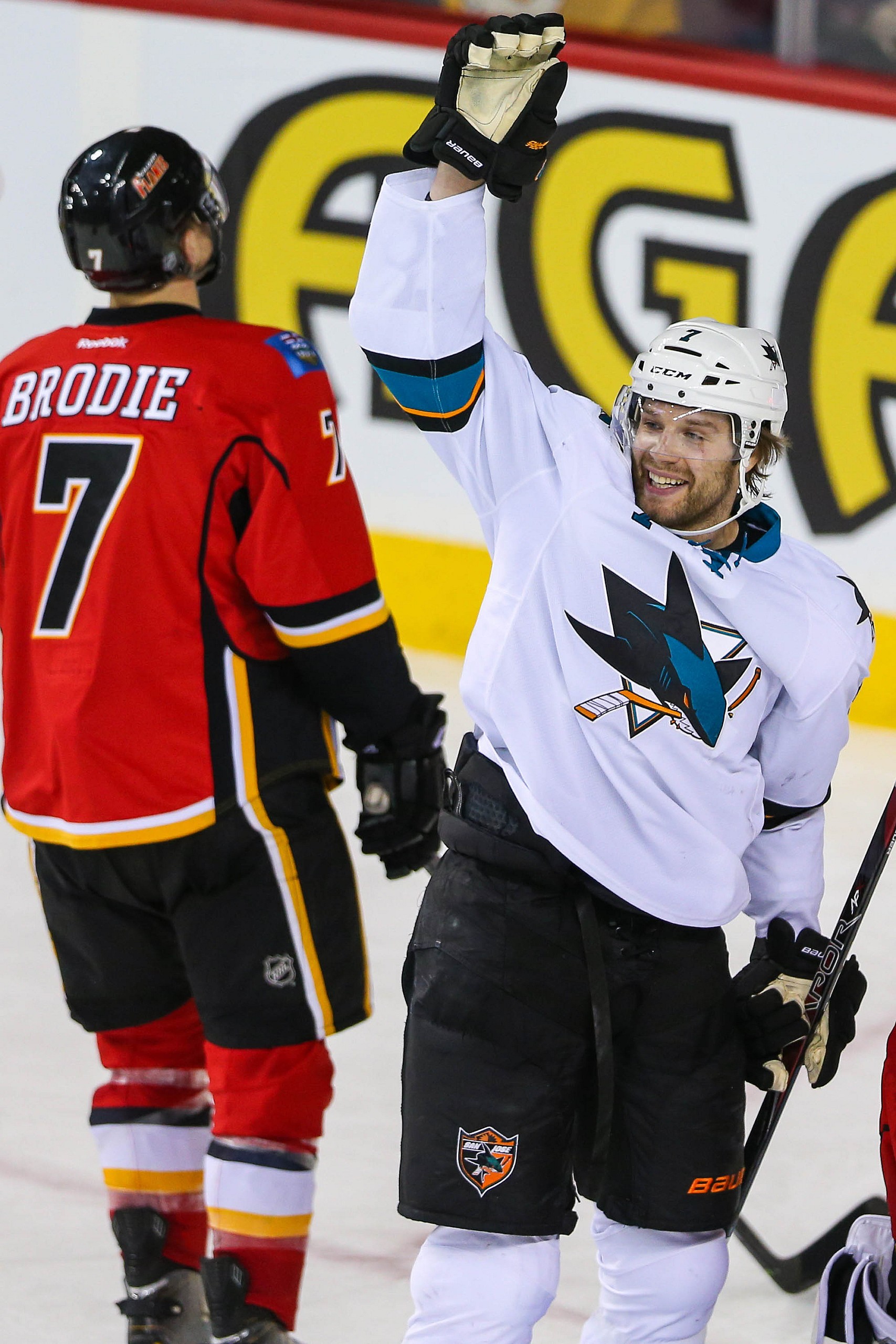 NHL: San Jose Sharks at Calgary Flames