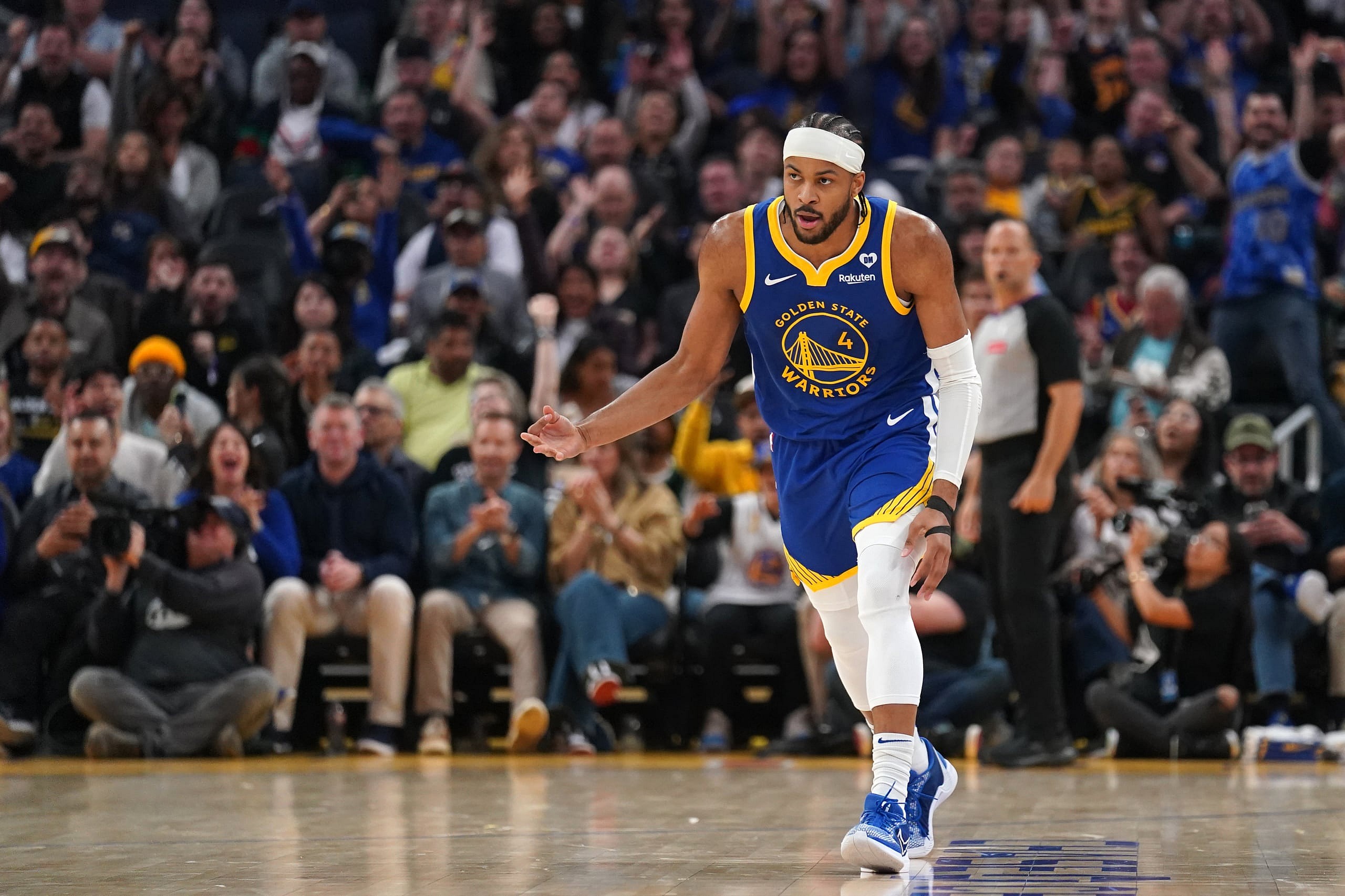 Golden State Warriors guard Moses Moody