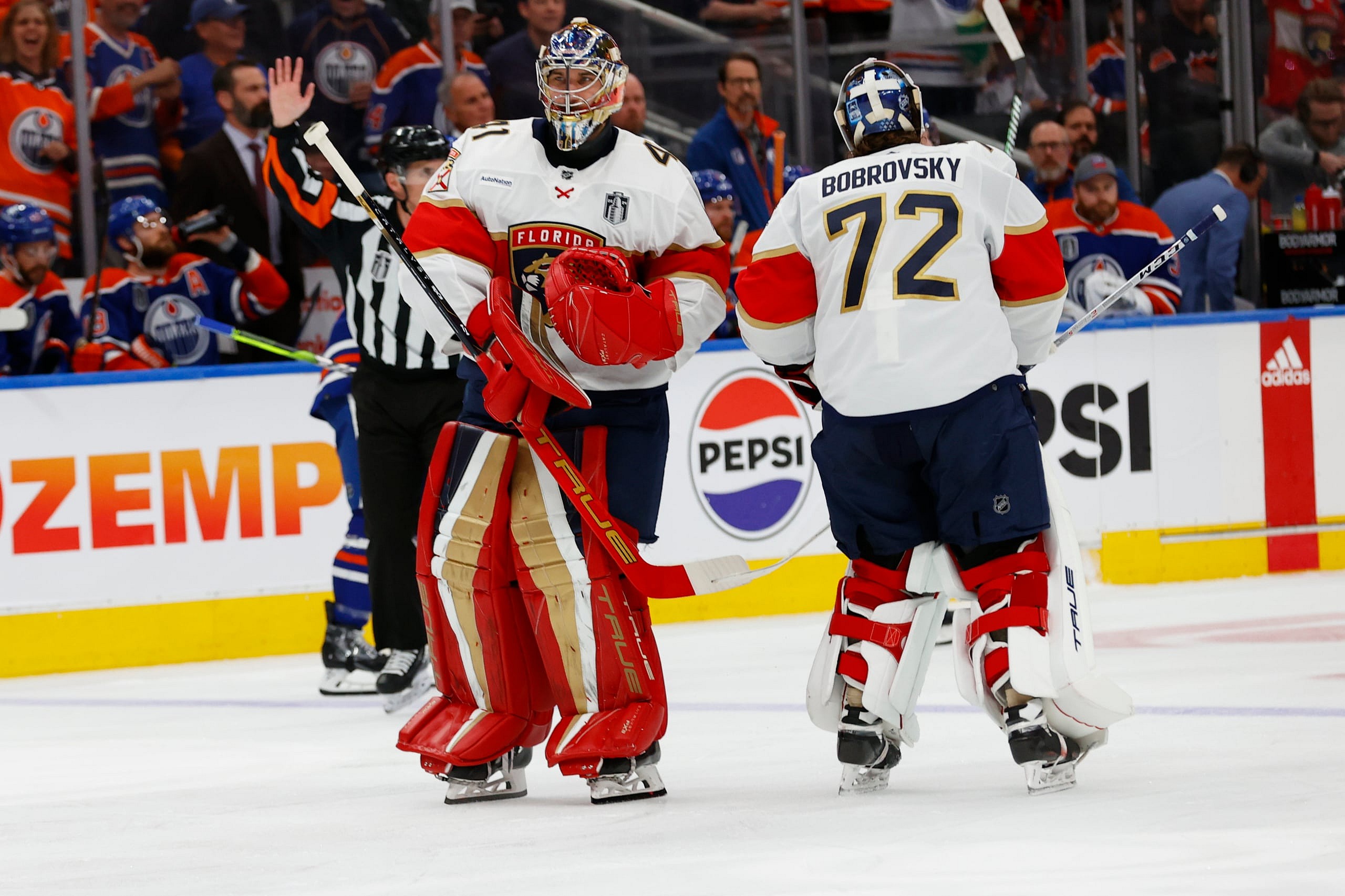 NHL: Stanley Cup Final-Florida Panthers at Edmonton Oilers