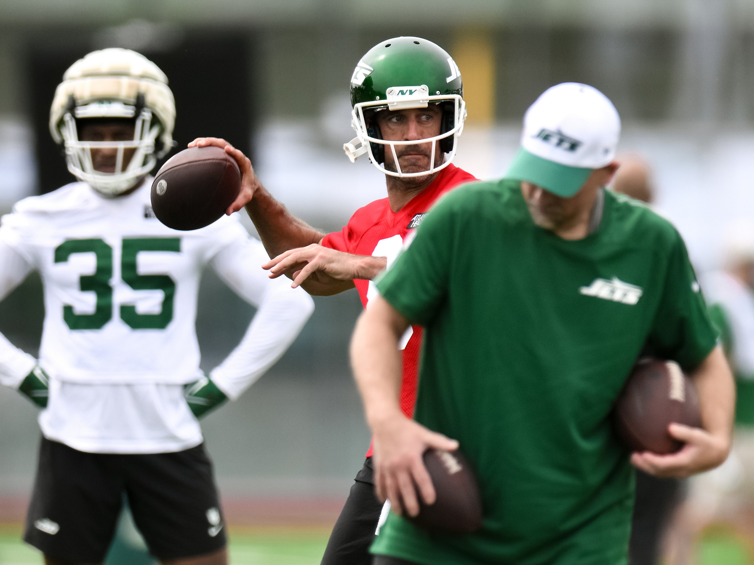 New York Jets training camp, Aaron Rodgers