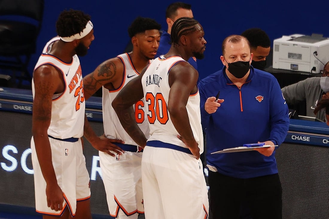 New York Knicks head coach Tom Thibodeau  
