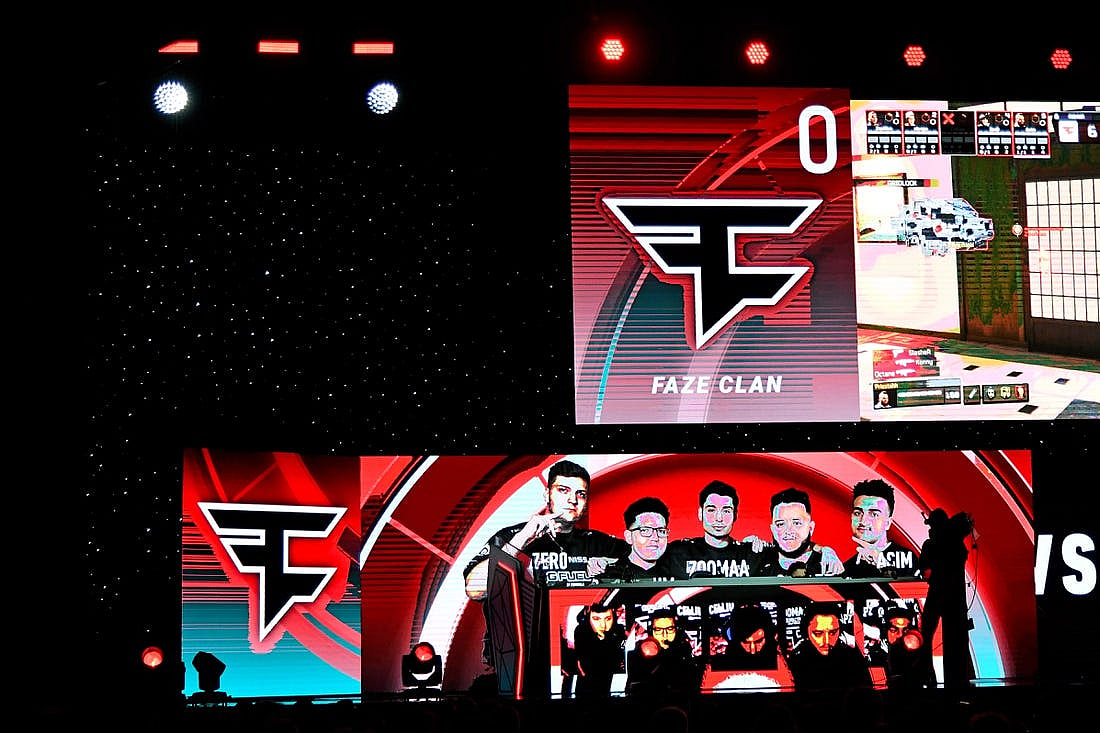 Jul 20, 2019; Miami Beach, FL, USA; Faze Clan plays against 100 Thieves during the Call of Duty League Finals e-sports event at Miami Beach Convention Center. Mandatory Credit: Jasen Vinlove-USA TODAY Sports