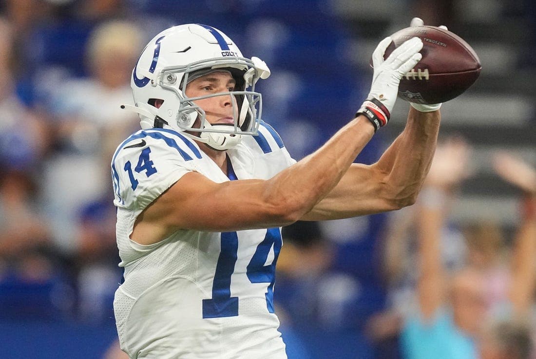 Indianapolis Colts wide receiver Alec Pierce (14) 