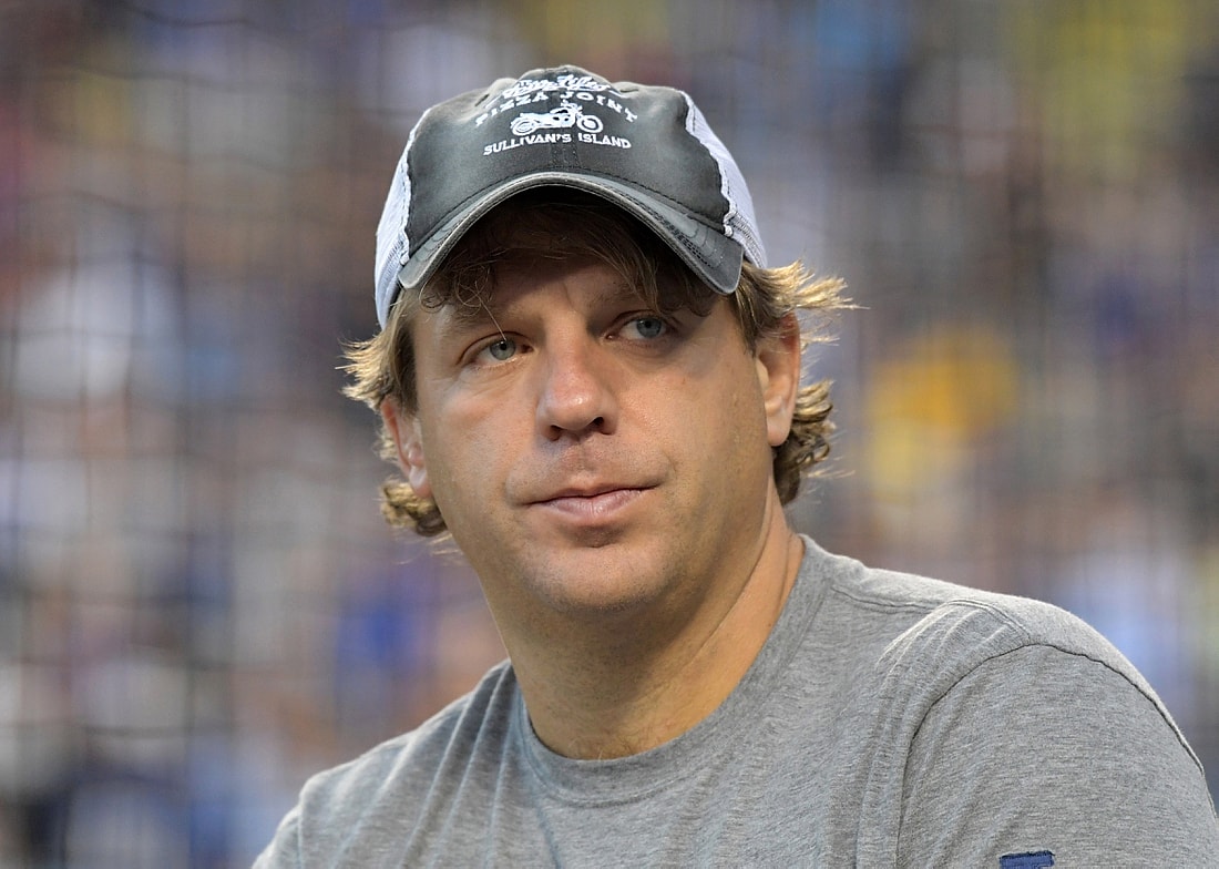 Jul 20, 2017; Los Angeles, CA, USA; Los Angeles Dodgers partner Todd Boehly attends the game against the Atlanta Braves at Dodger Stadium. Mandatory Credit: Kirby Lee-USA TODAY Sports