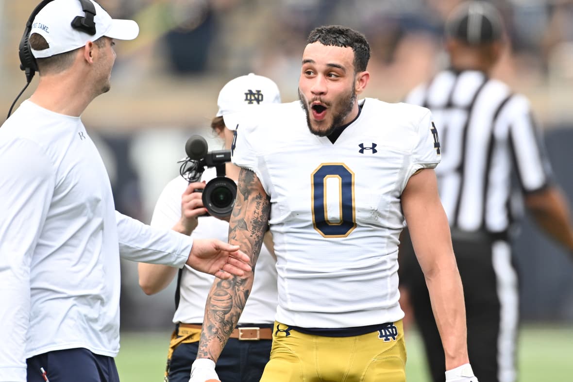 notre dame football, Braden Lenzy