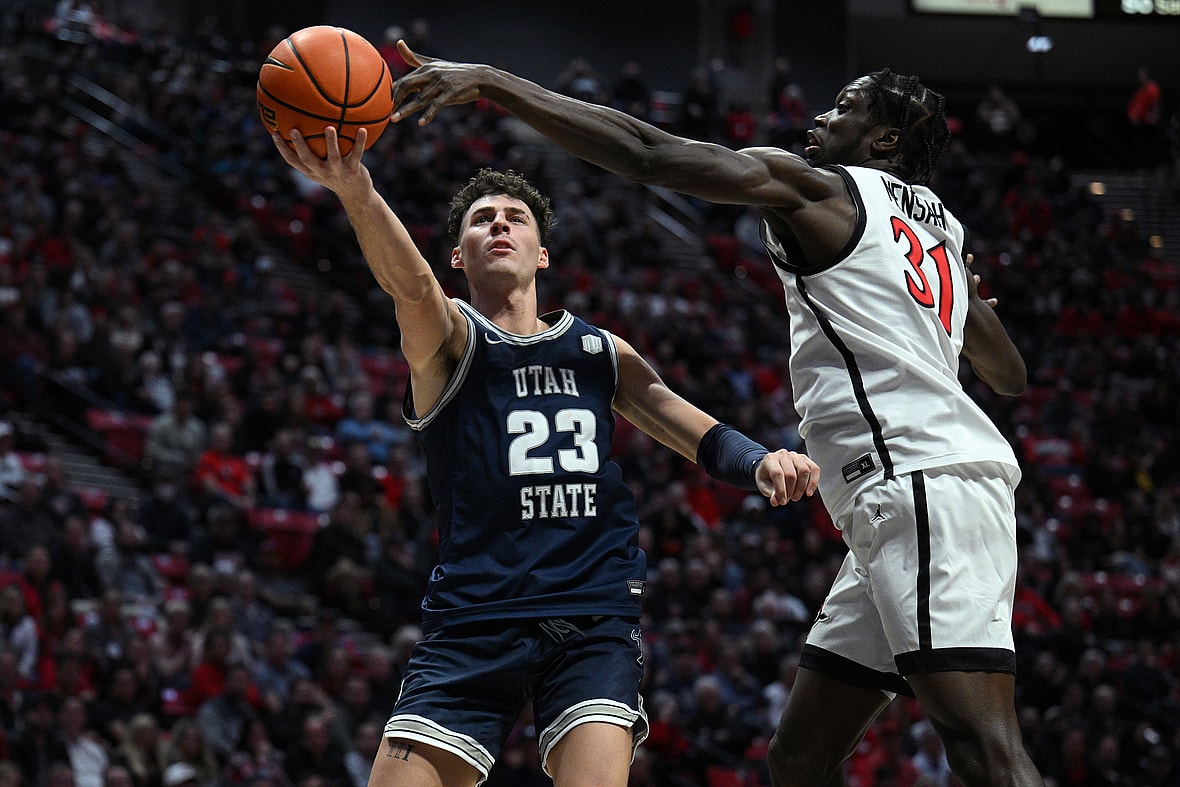 NCAA Basketball: Utah State at San Diego State