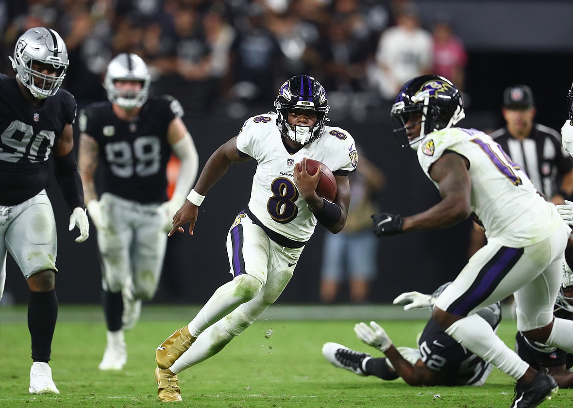 lamar jackson, las vegas raiders