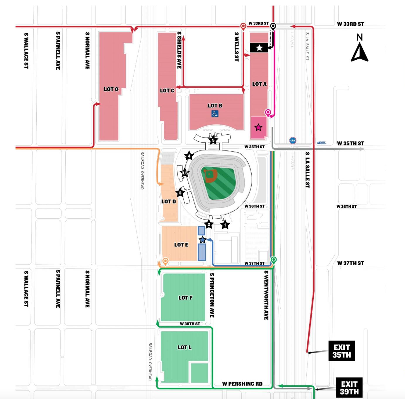 white sox parking