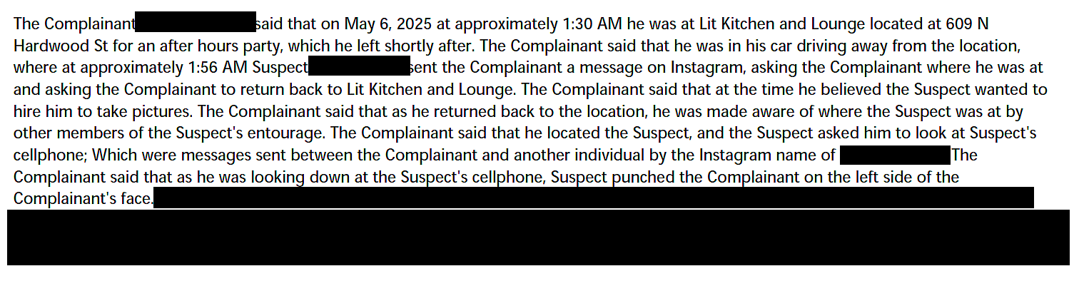 Rashee Rice poice report