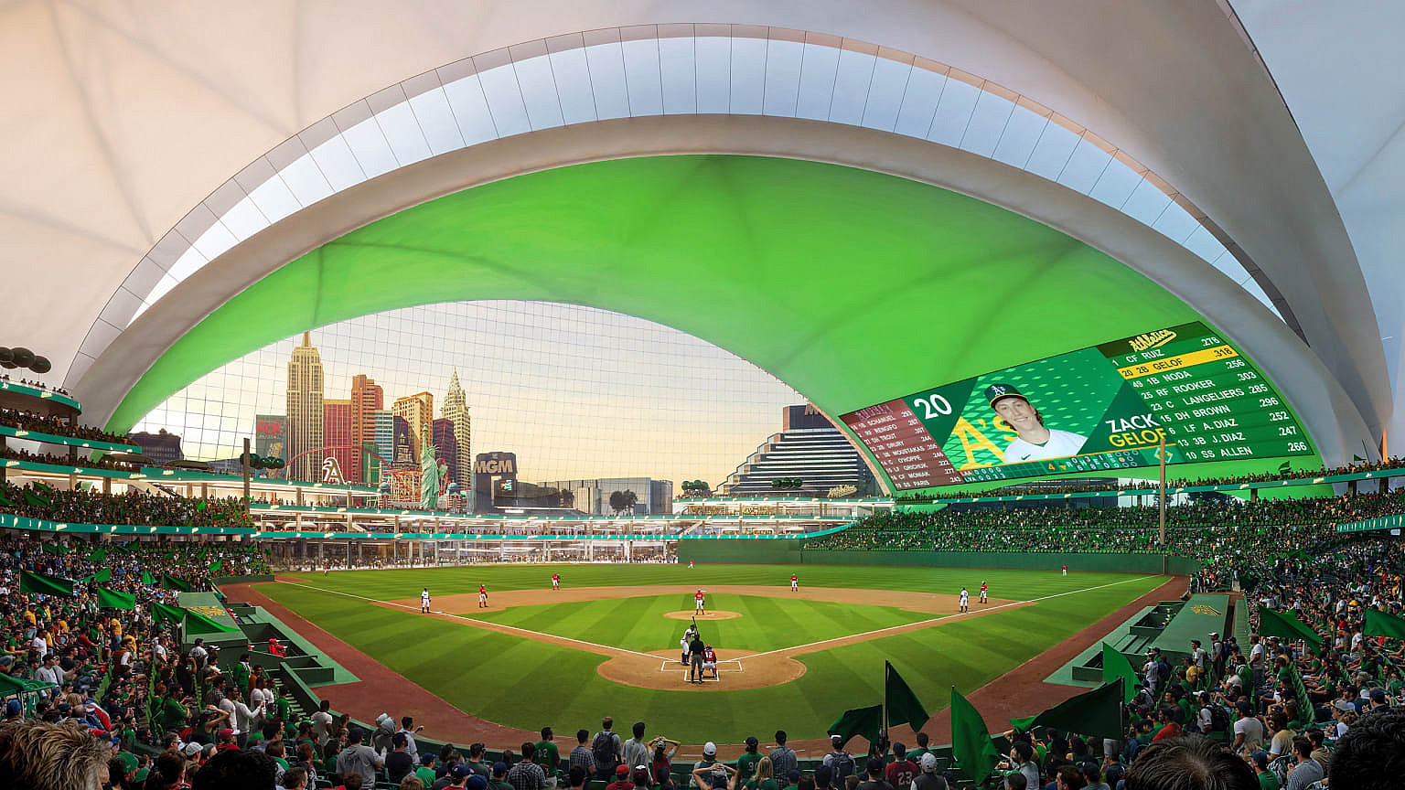 Oakland Athletics Las Vegas stadium renderings