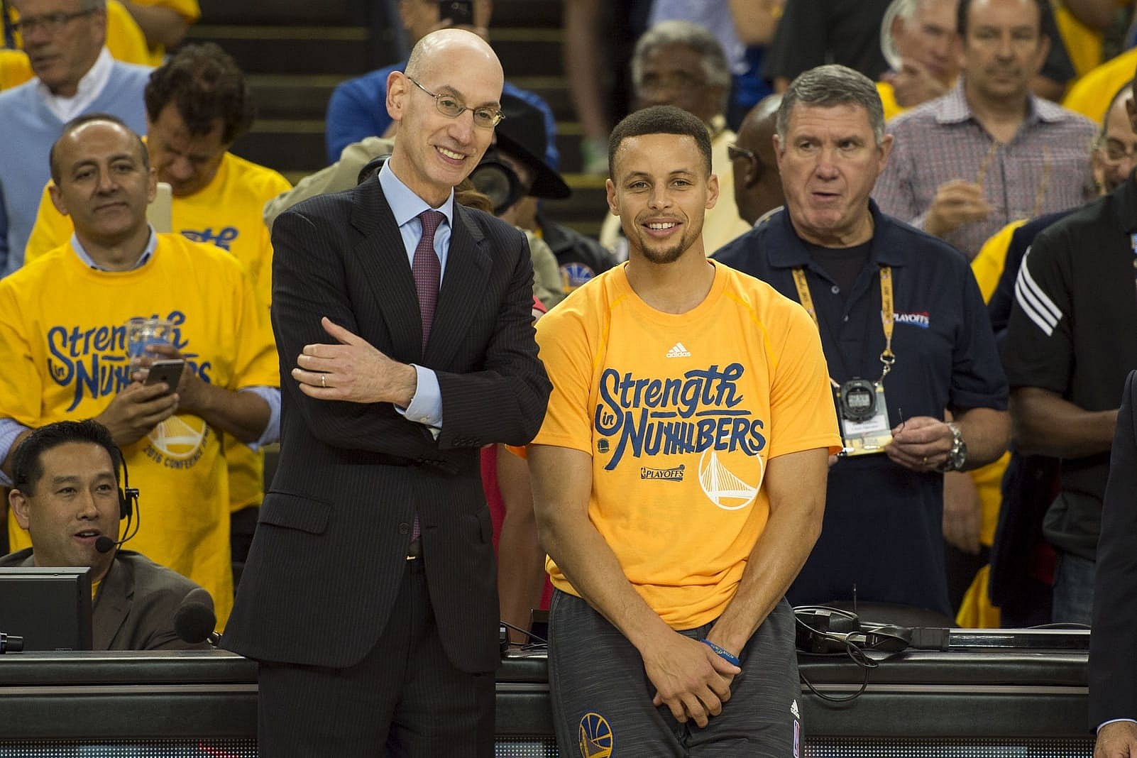 Adam Silver, Stephen Curry