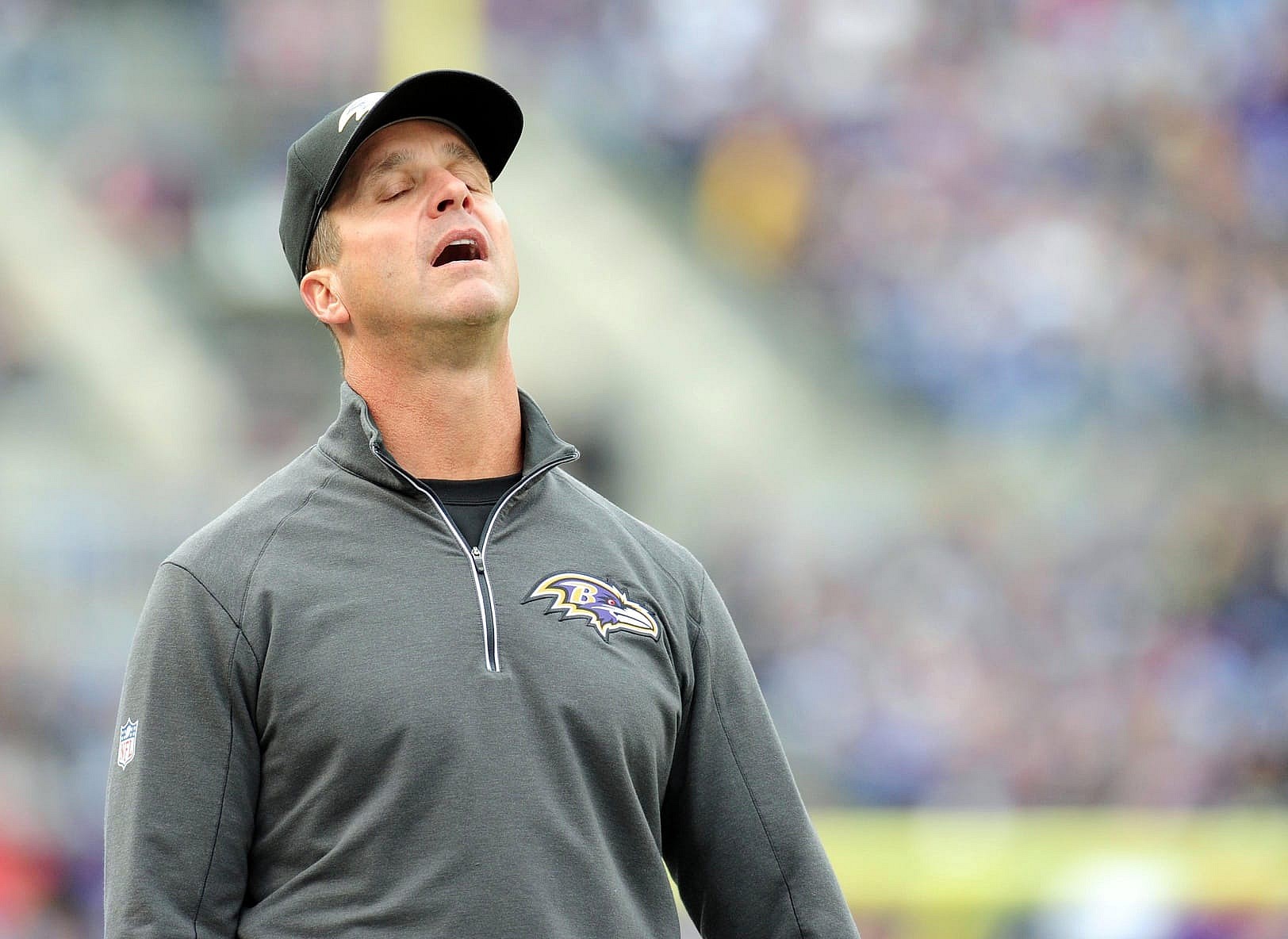 Ravens head coach John Harbaugh