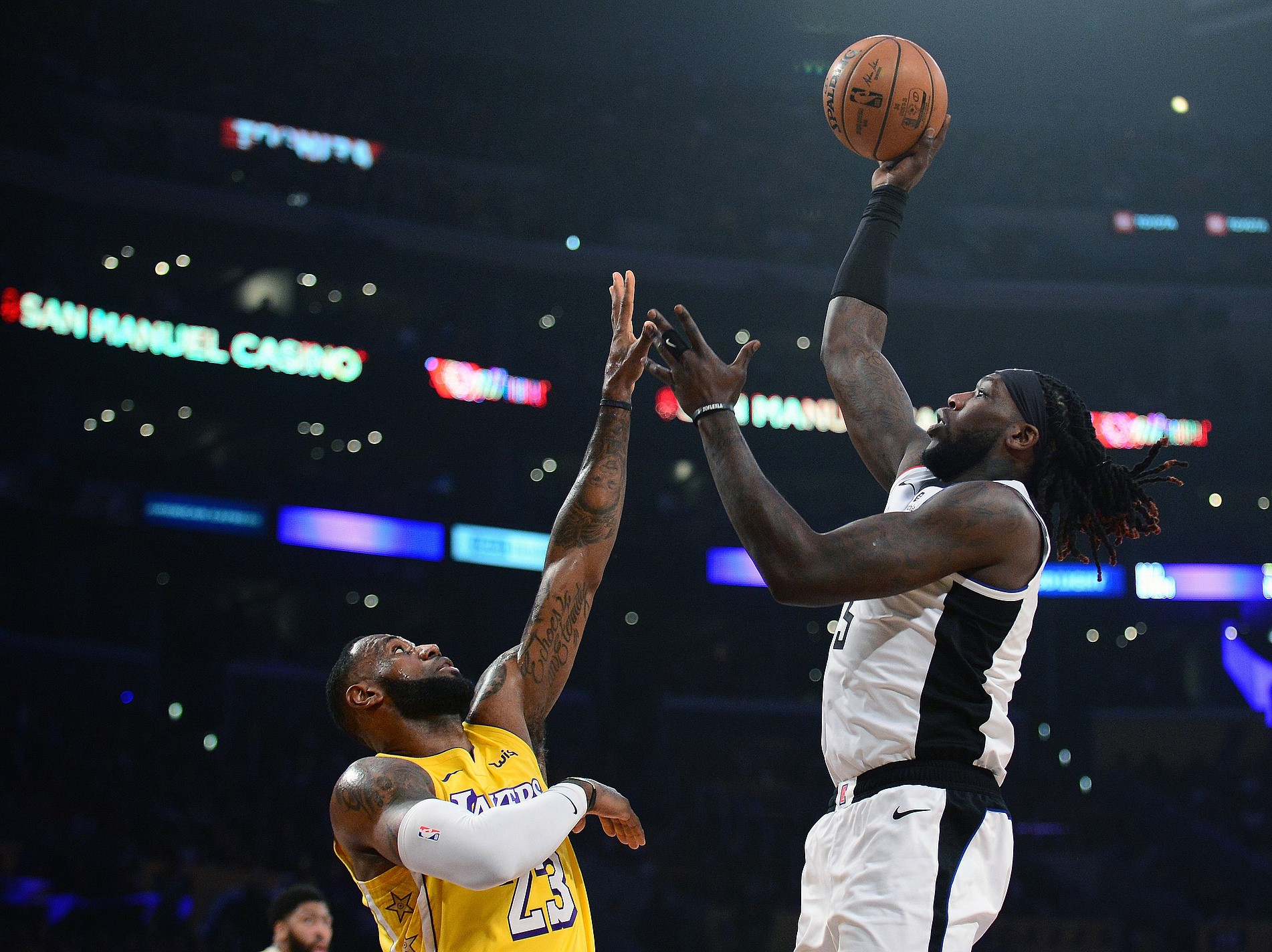 LeBron James and Montrezl Harrell