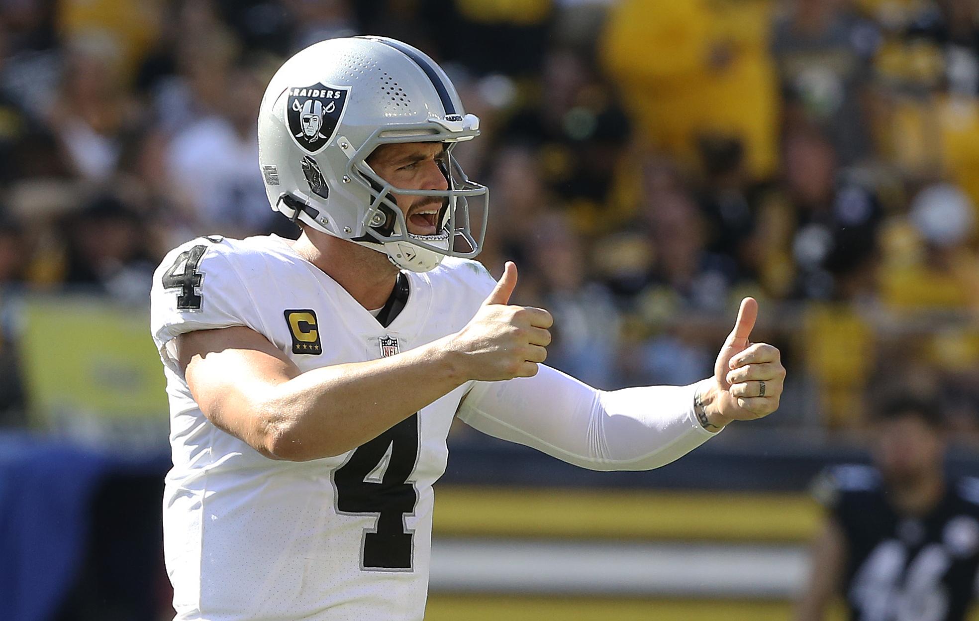 las vegas raiders' derek carr ankle injury