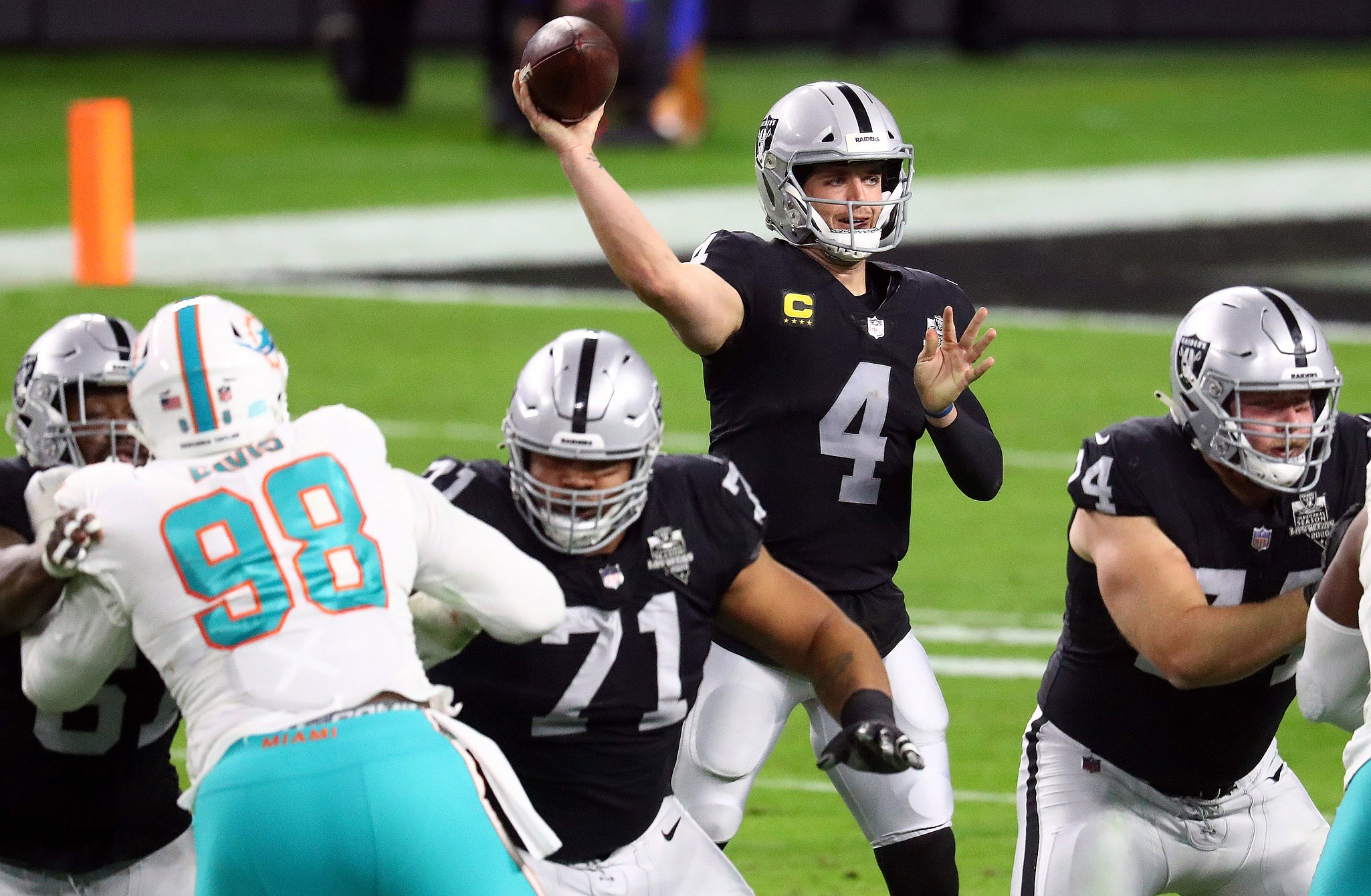 Derek Carr to Miami Dolphins