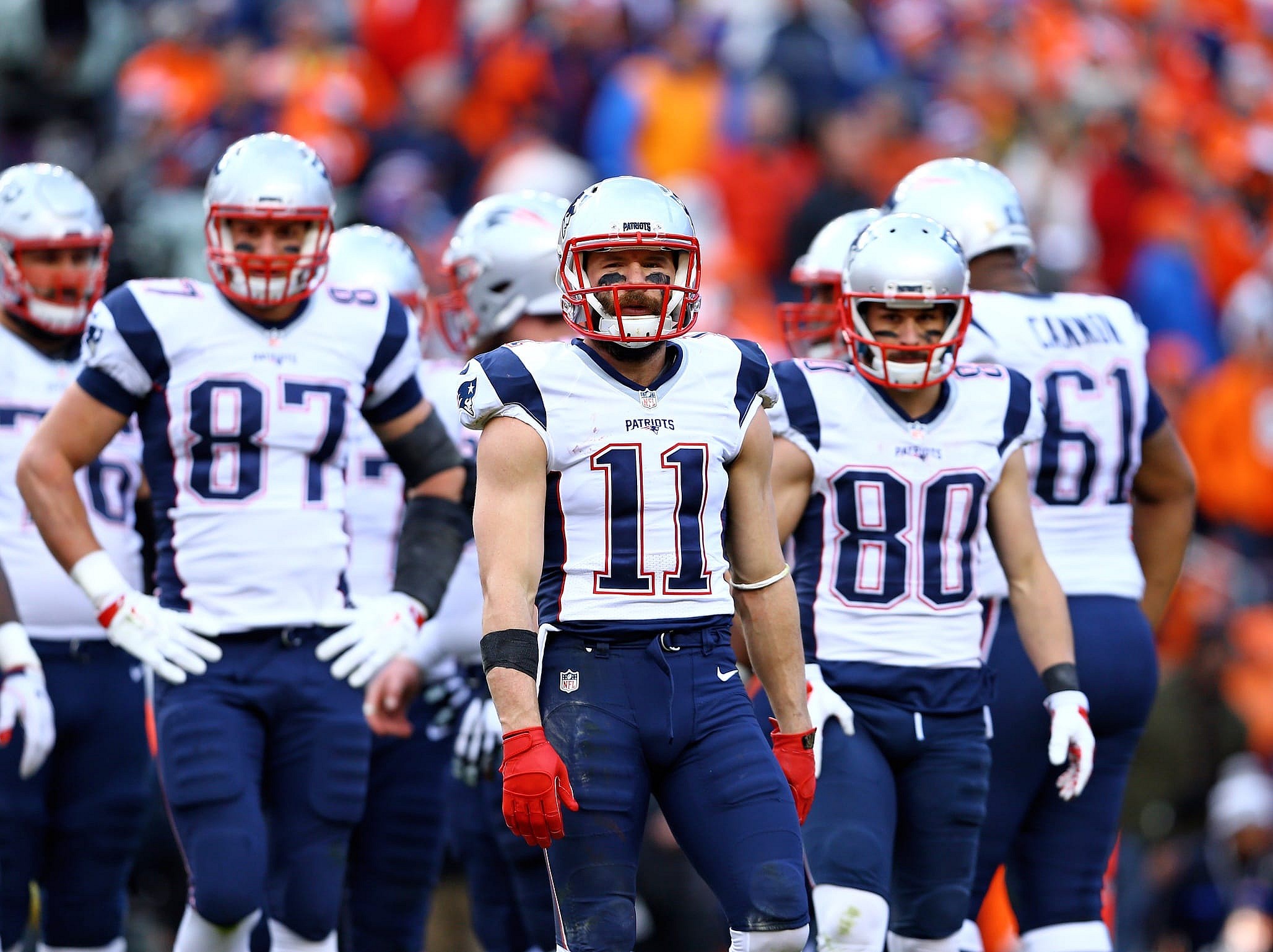 Tom Brady, Julian Edelman, Danny Amendola