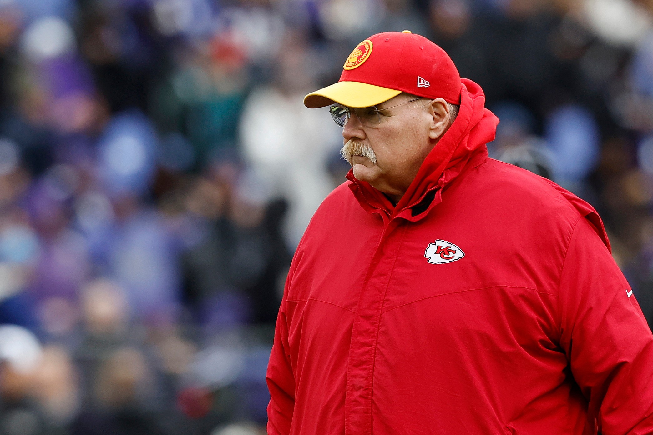 Andy Reid of the Kansas City Chiefs Super Bowl LVIII