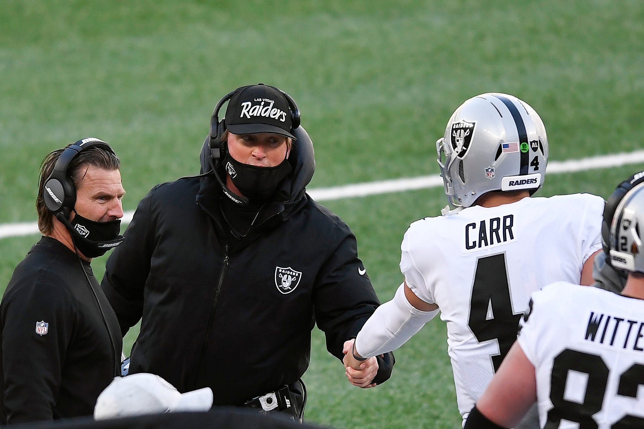 derek carr, jon gruden