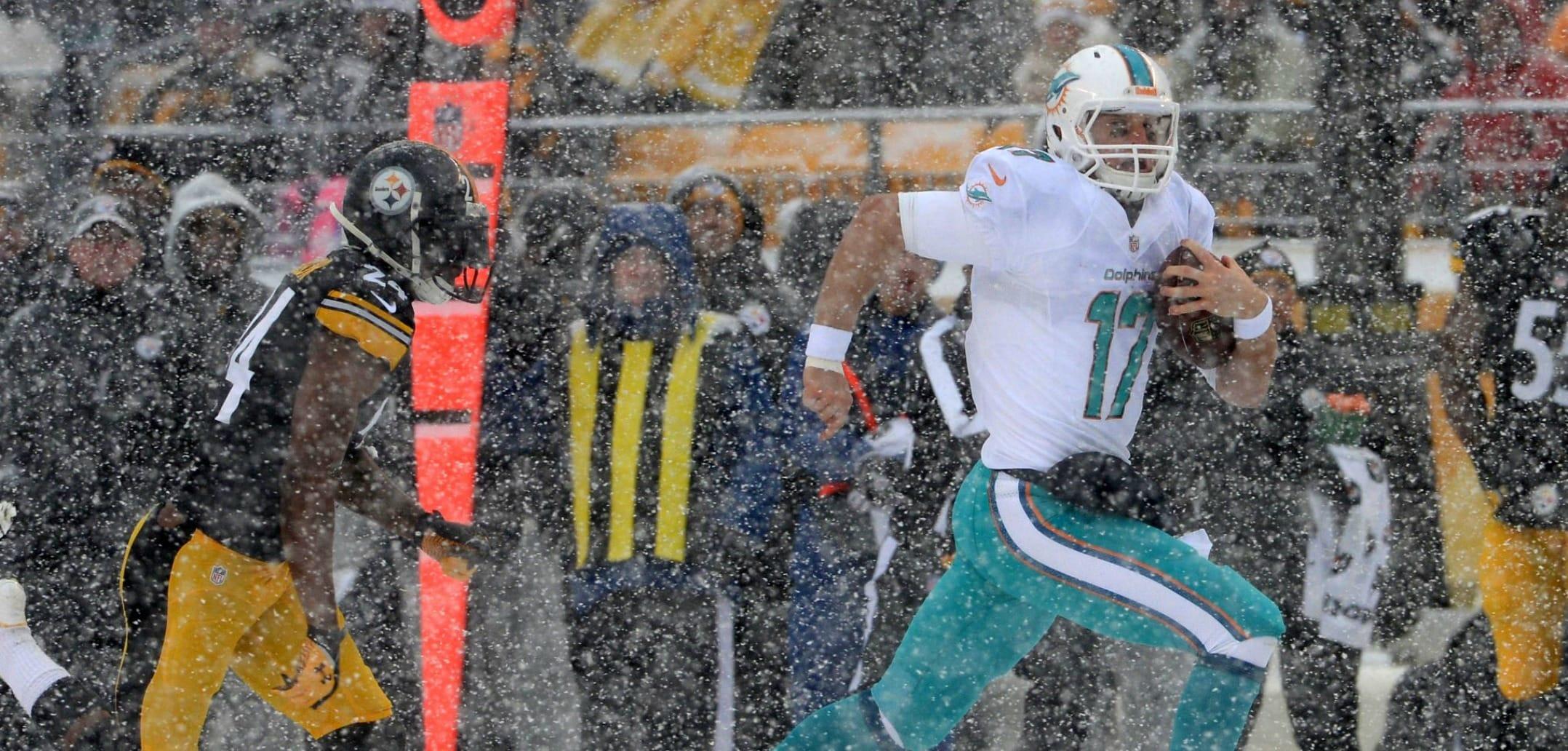 Courtesy of Post-Gazette: Tannehill has quietly impressed in Miami.