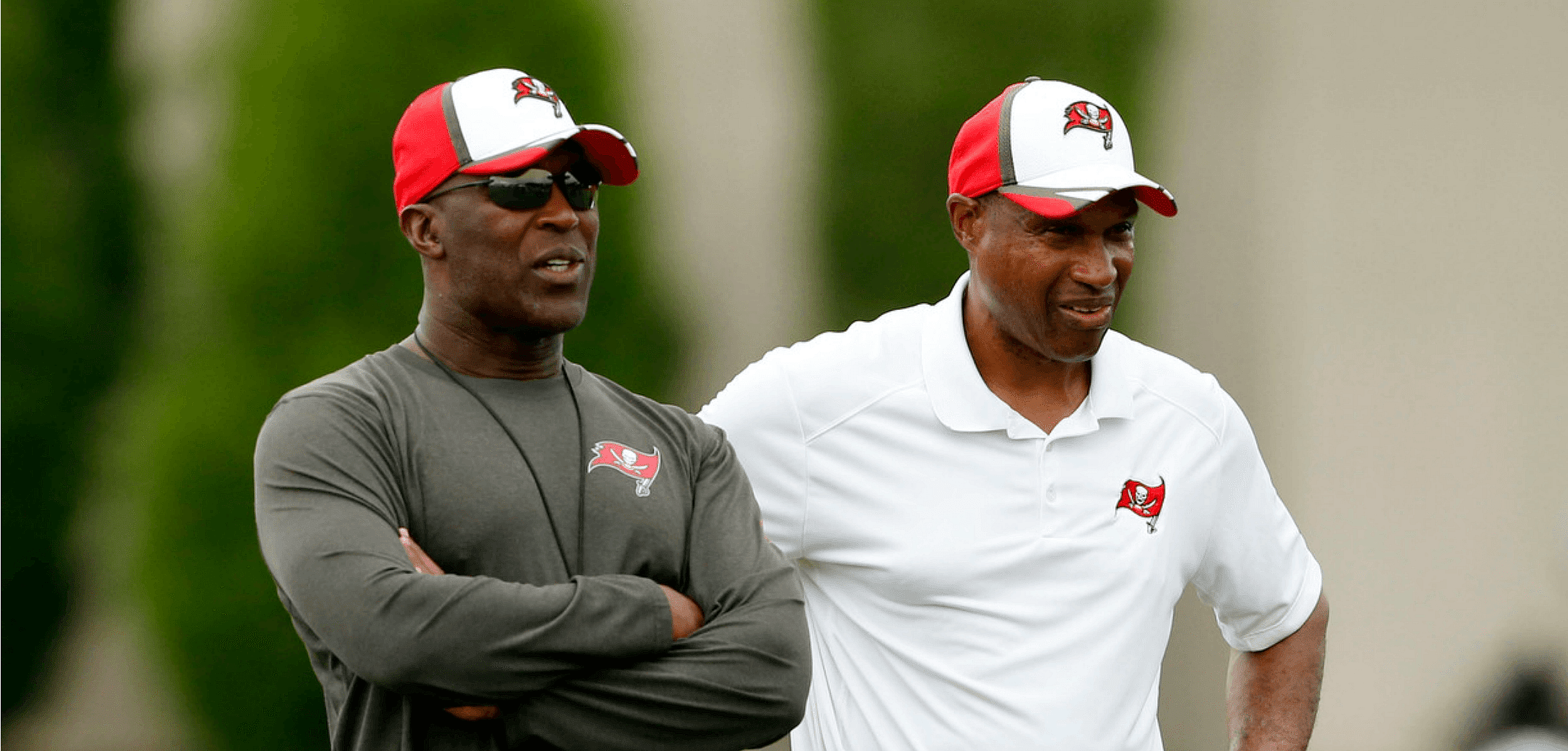 Courtesy of Fox Sports: Lovie Smith (left) and Leslier Frazier (right) make for an elite tandem in Tampa.
