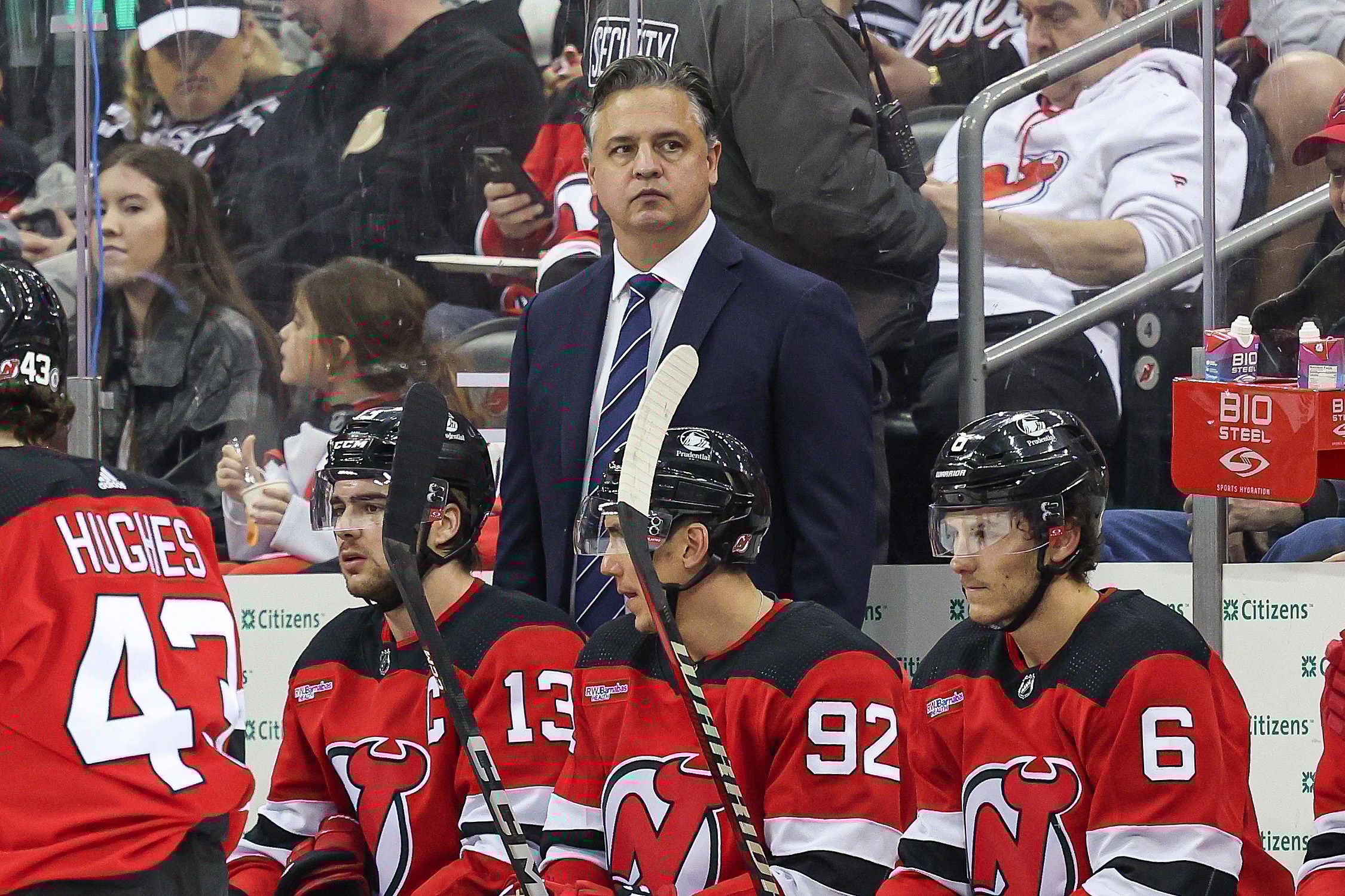 NHL: St. Louis Blues at New Jersey Devils