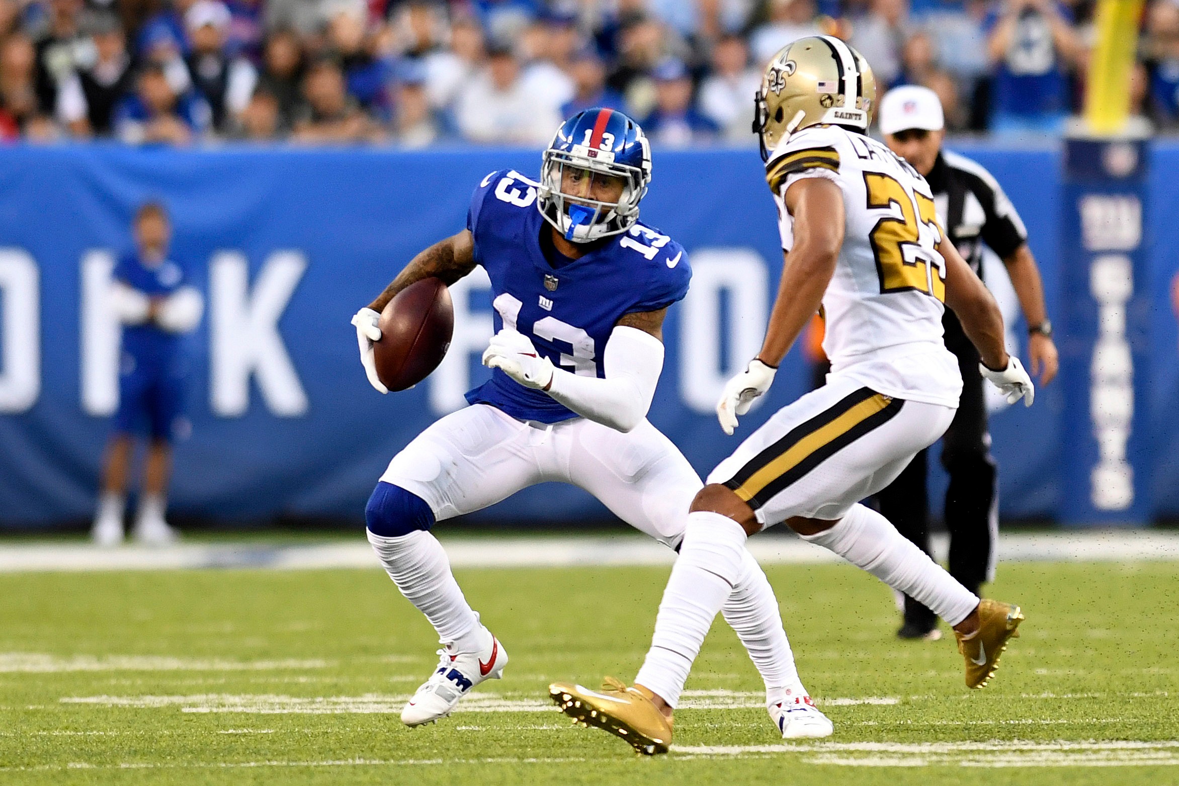 NFL: New Orleans Saints at New York Giants