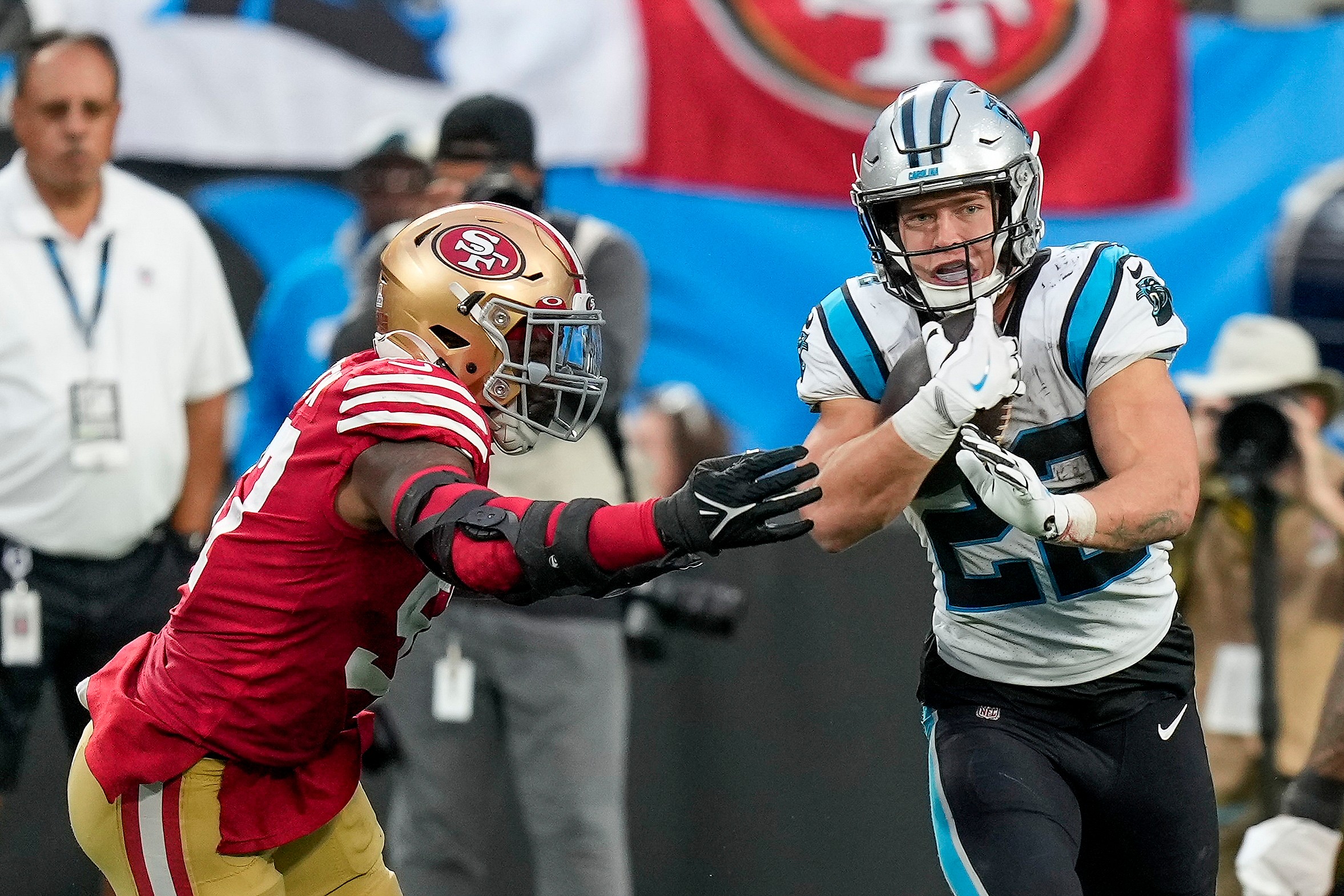 carolina panthers trade christian mccaffrey to the san francisco 49ers