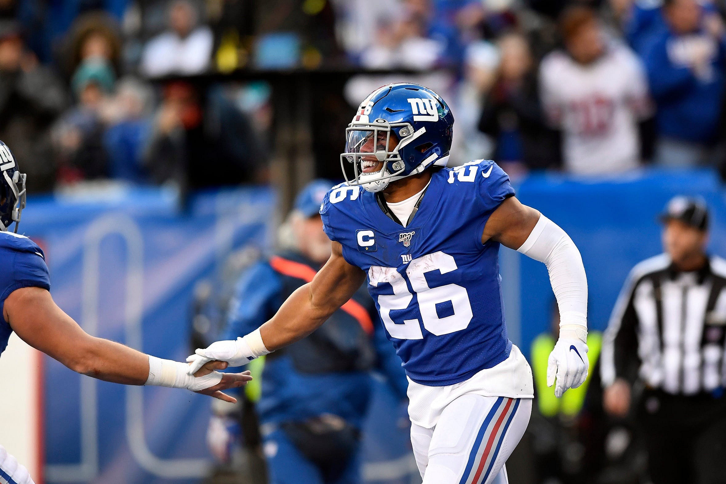 New York Giants star running back Saquon Barkley