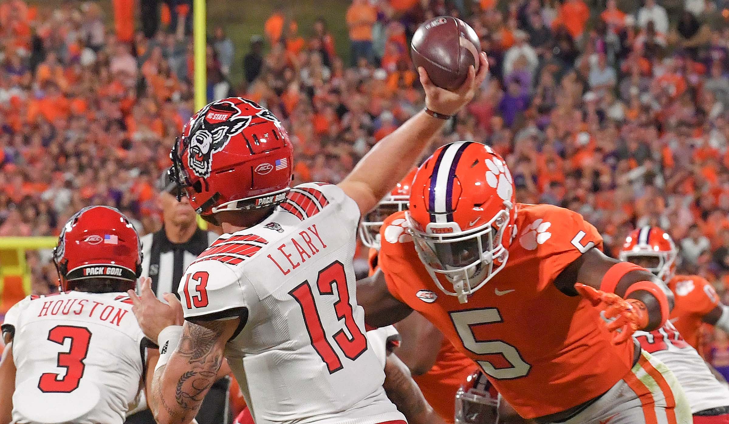 NCAA Football: North Carolina State at Clemson