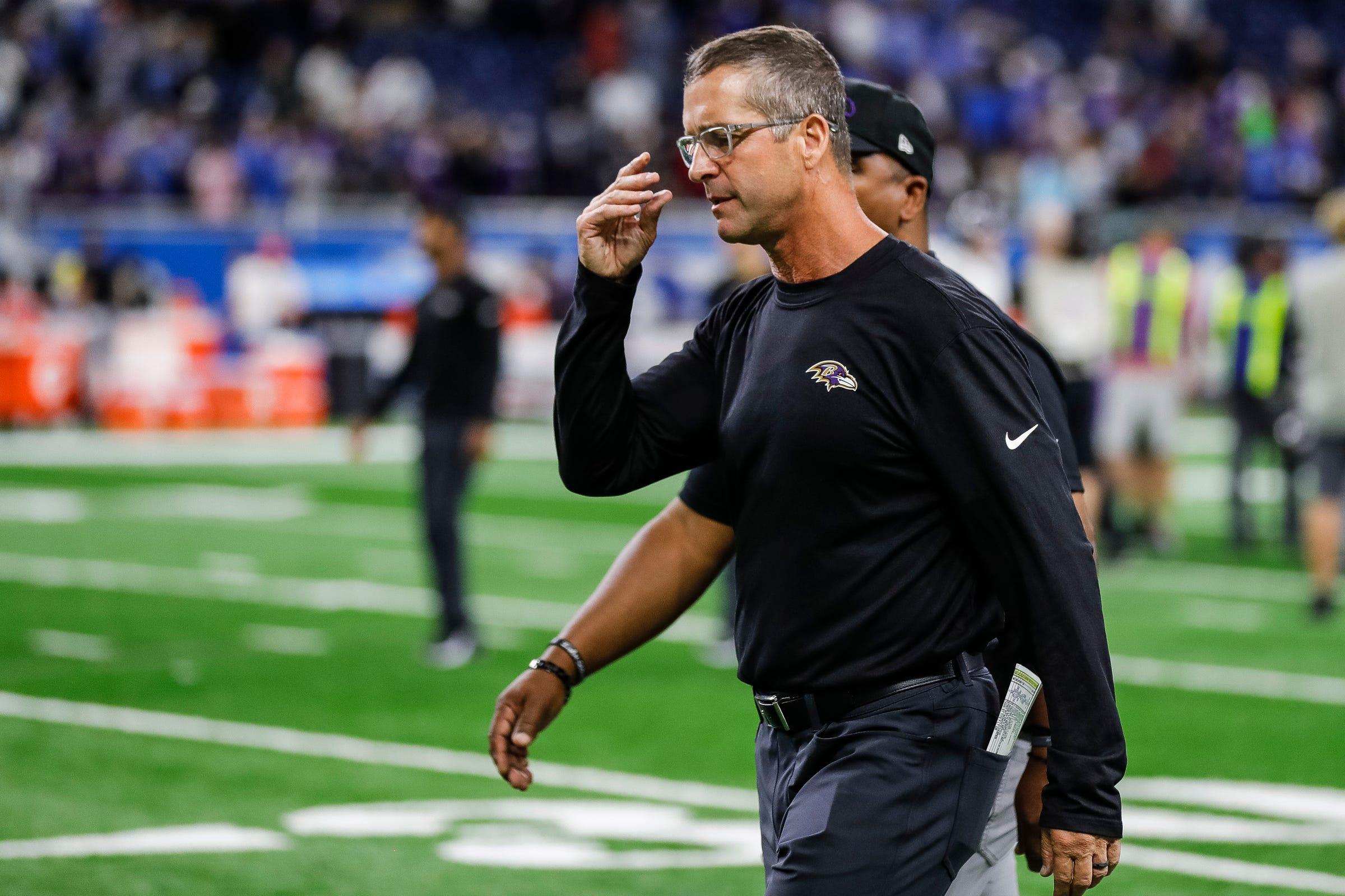 baltimore ravens' john harbaugh