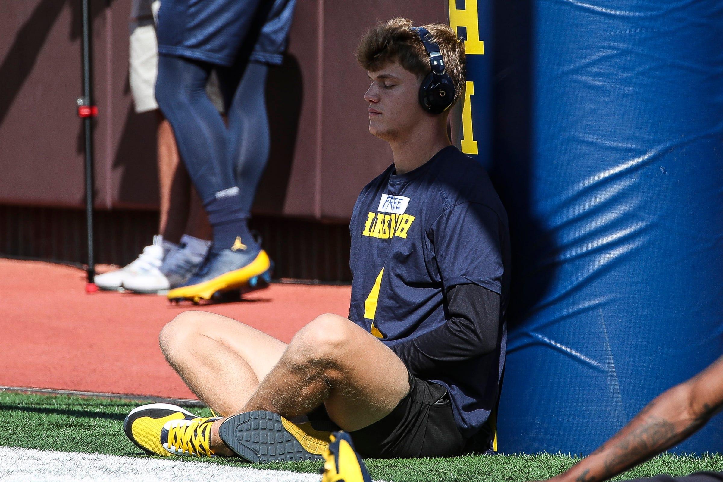 Michigan wolverines: J.J. McCarthy "Free Harbaugh" shirt