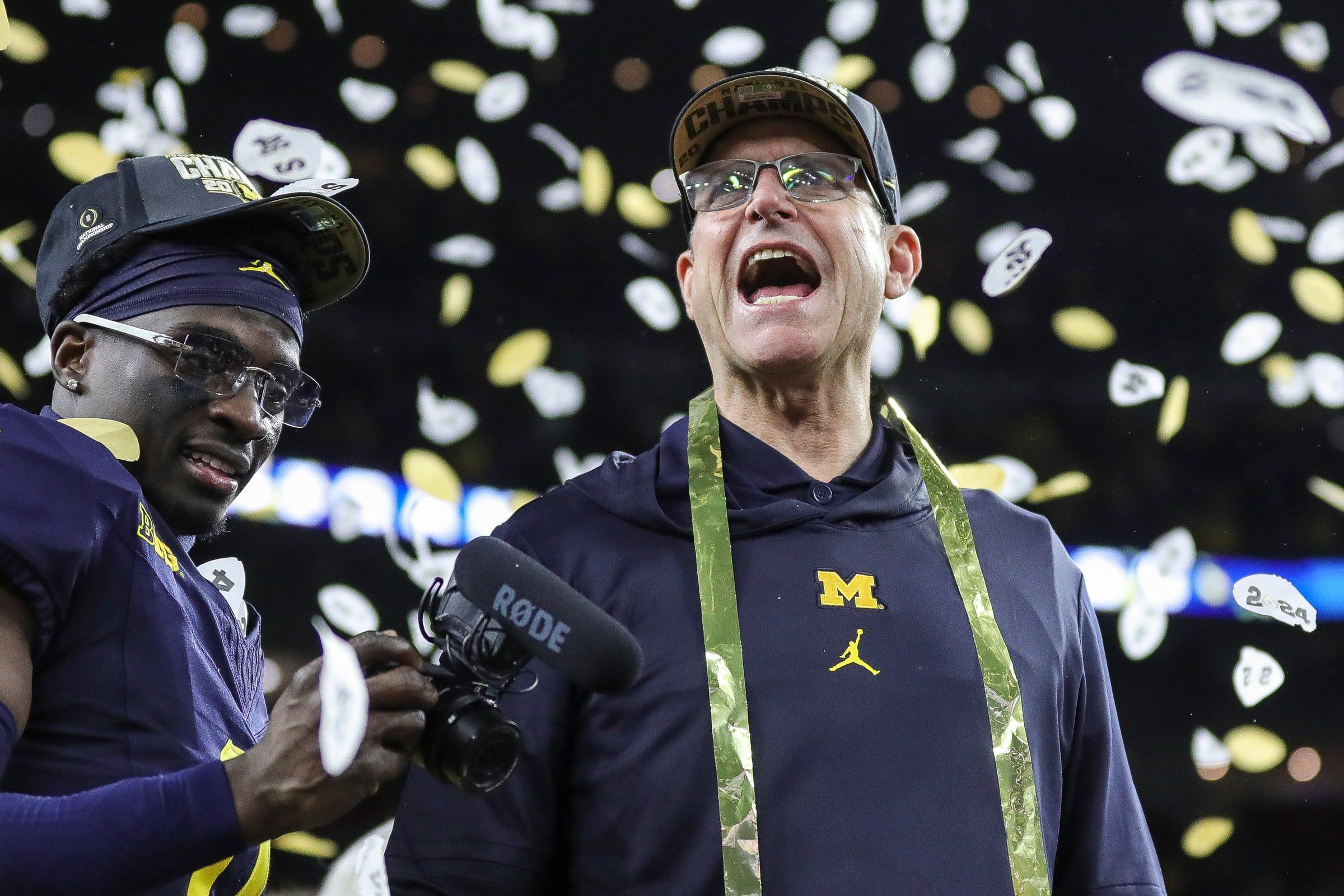 jim harbaugh contract, michigan wolverines