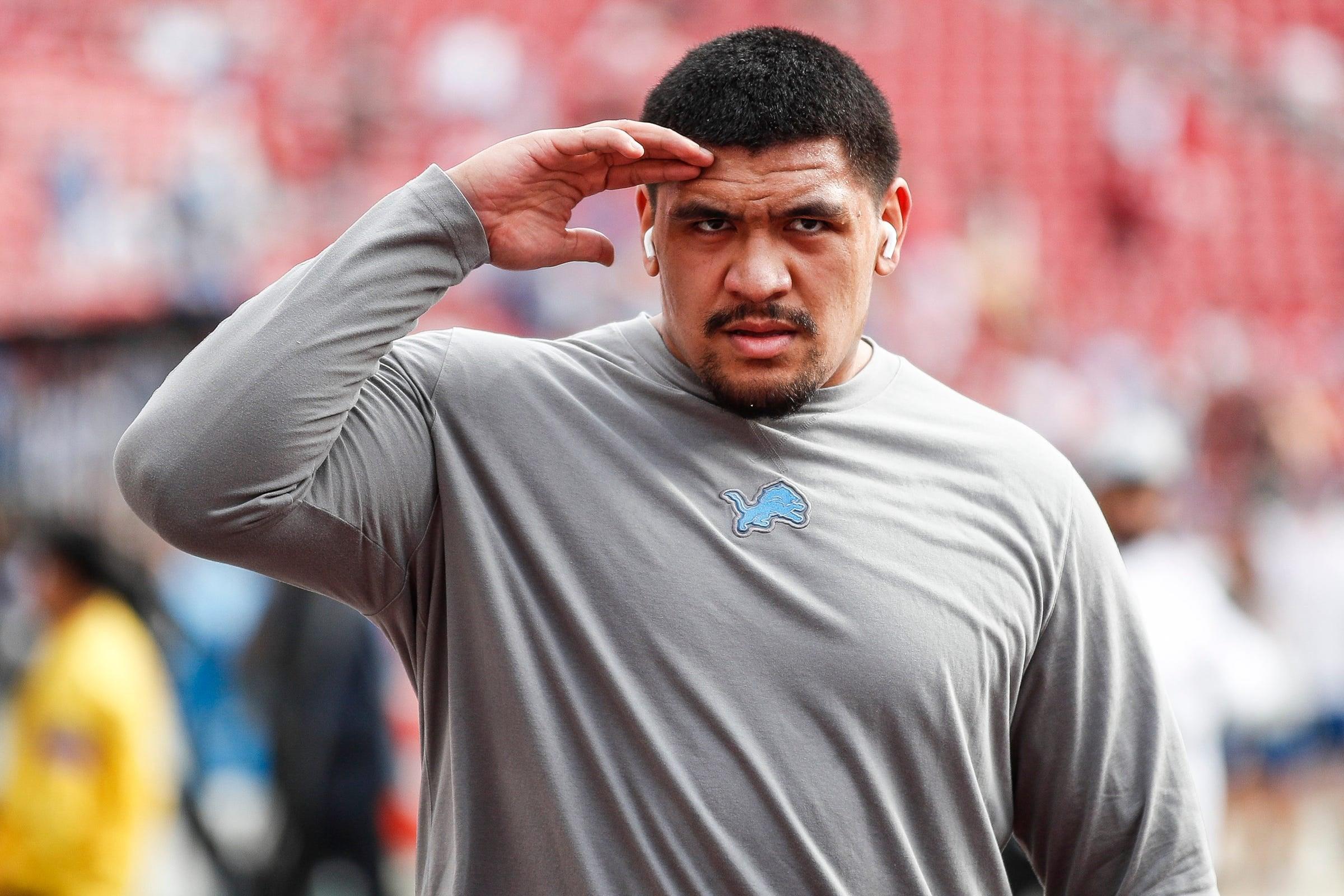 Detroit Lions' Penei Sewell 