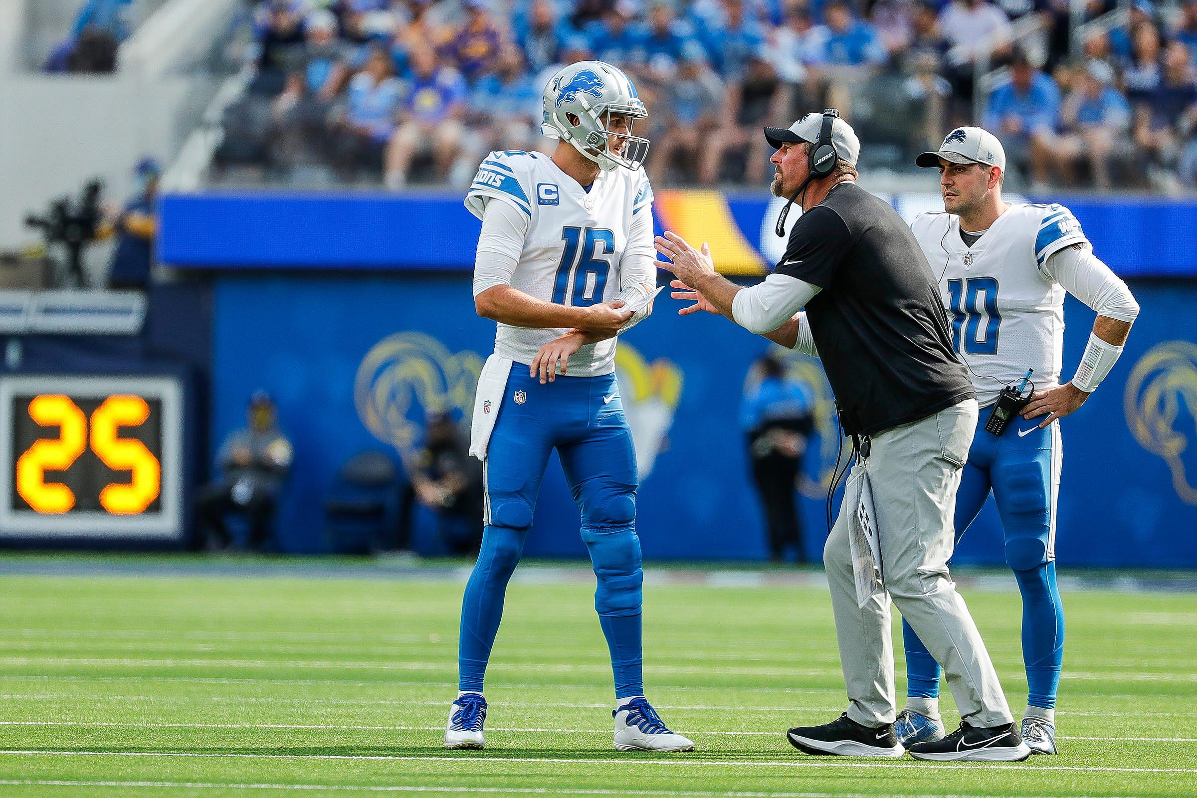 detroit lions jared goff, dan campbell