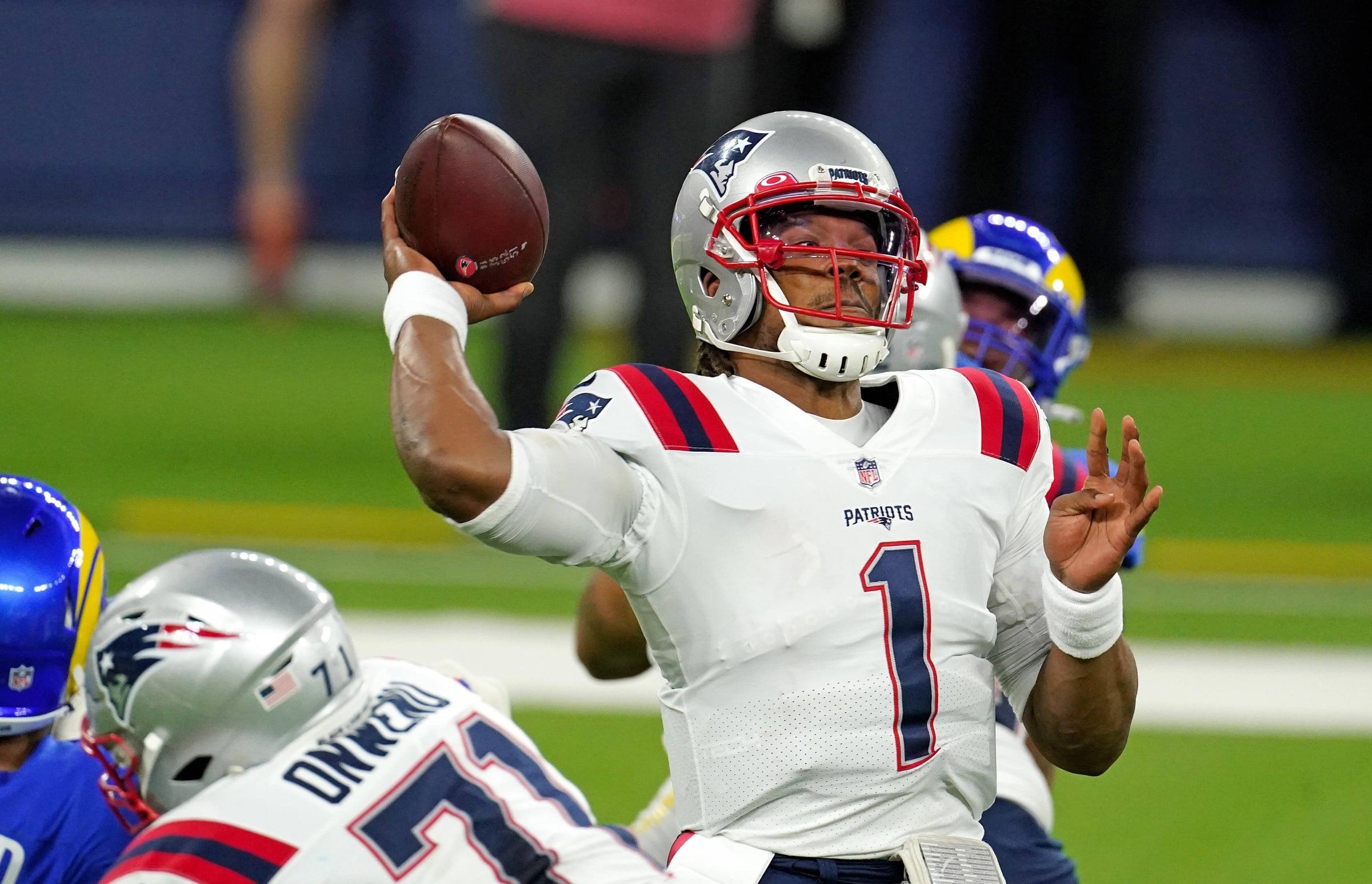 Patriots quarterback Cam Newton
